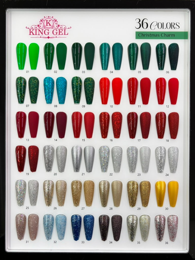 36 Colors Christmas Charm Collection - KingGel Brand