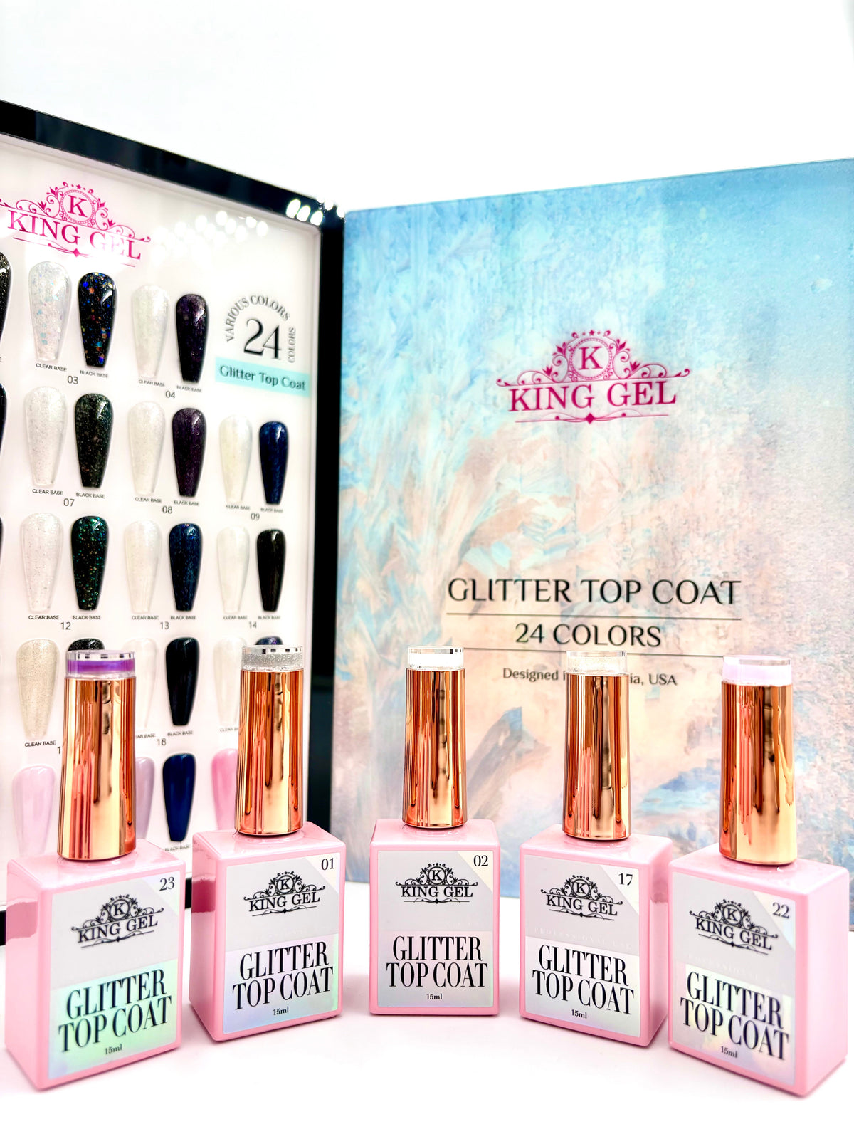 KingGel Glitter Top Coat collection 2