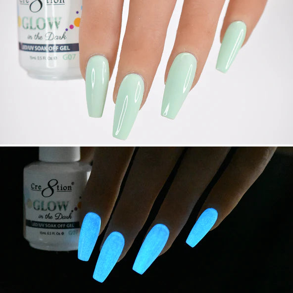 Cre8tion Glow in the Dark Soak Off Gel G01 - G24