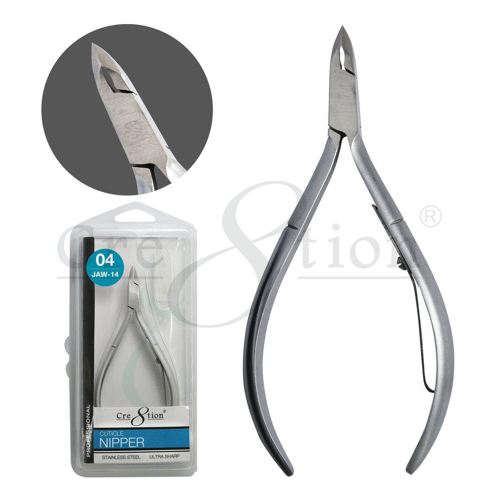 Cre8tion Stainless Steel Cuticle Nippers 04 - jaw #14 shown