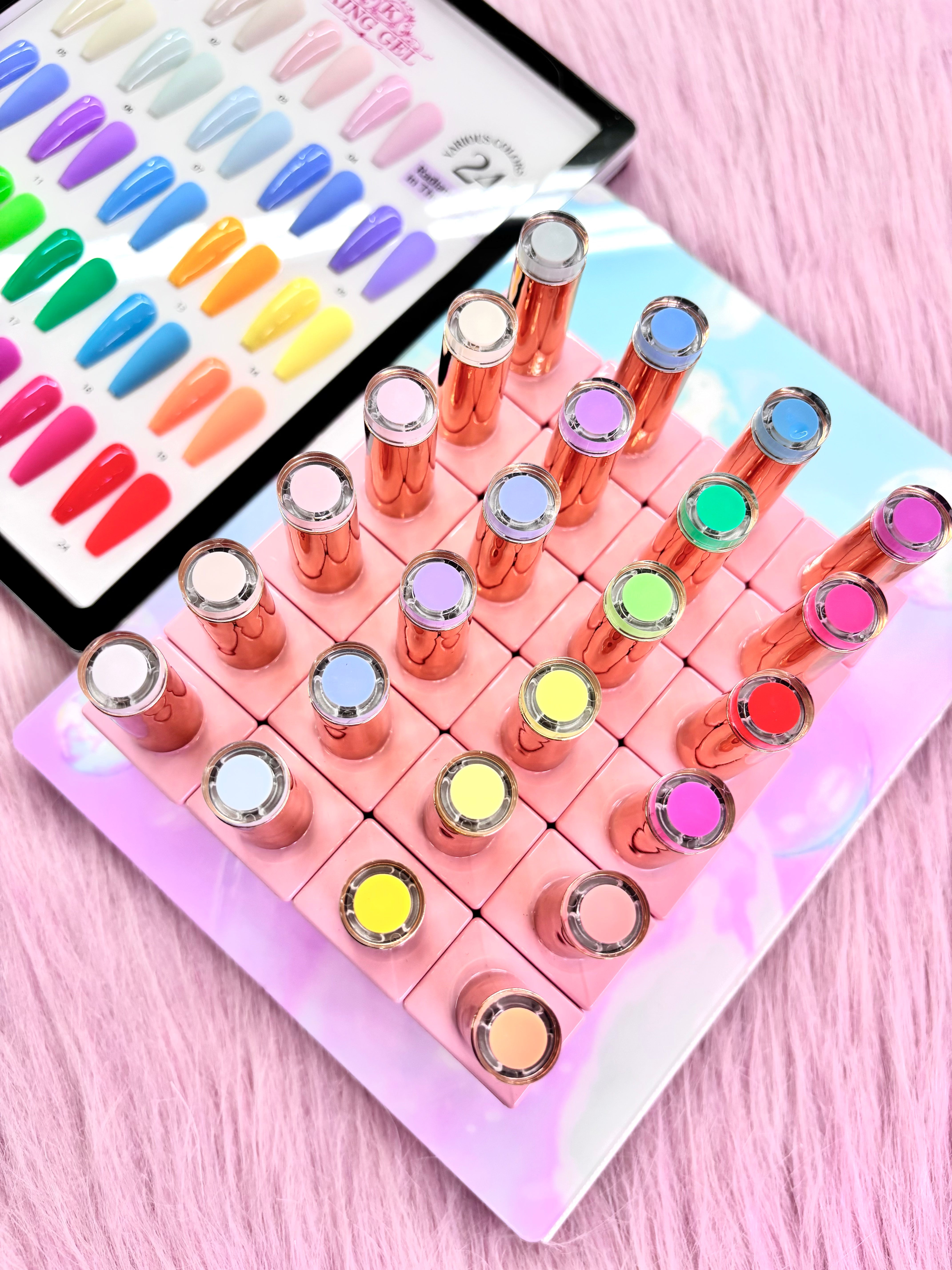 24 colors Radiant Glow in the Dark Collection - KingGel