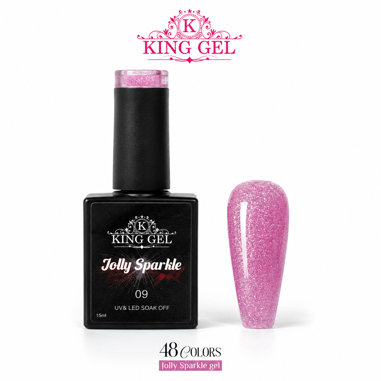 48 colors Jolly Sparkle Collection - KingGel