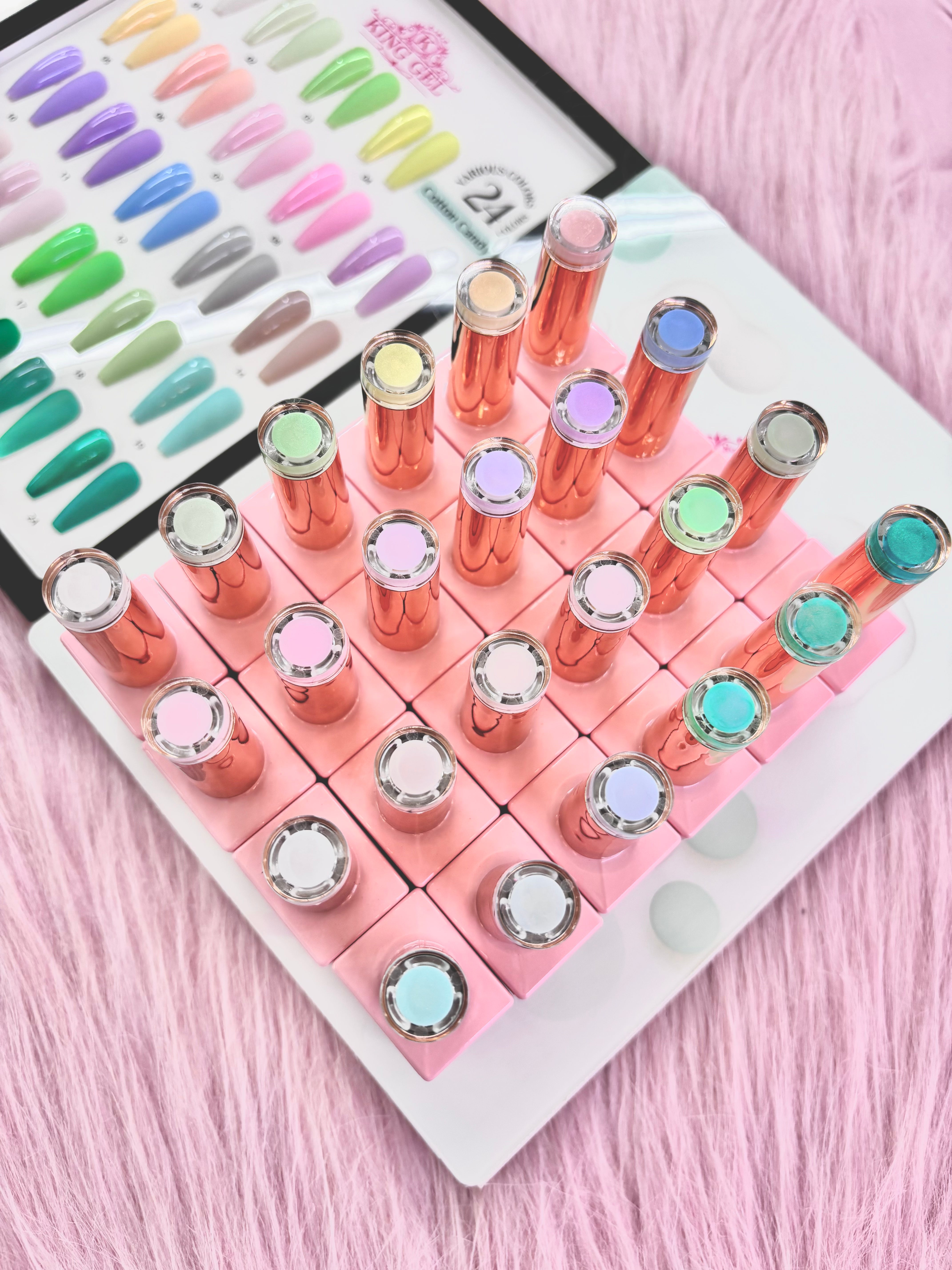 24 colors Cotton Candy Collection - KingGel