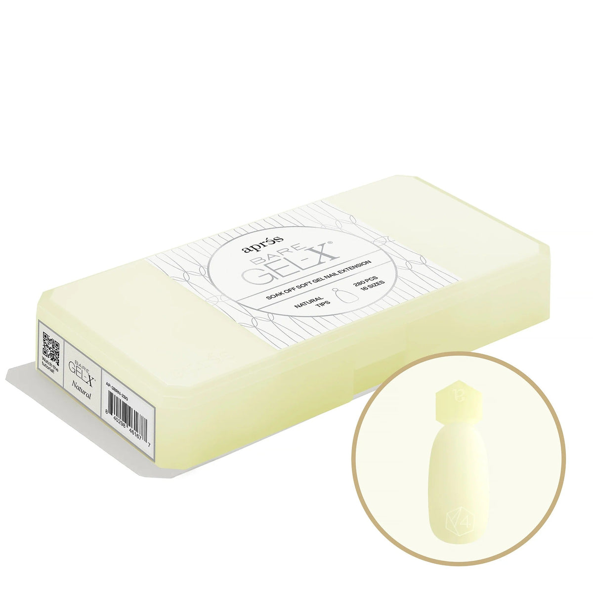 Apres Bare Gel-X Natural Box of Tips 280pcs