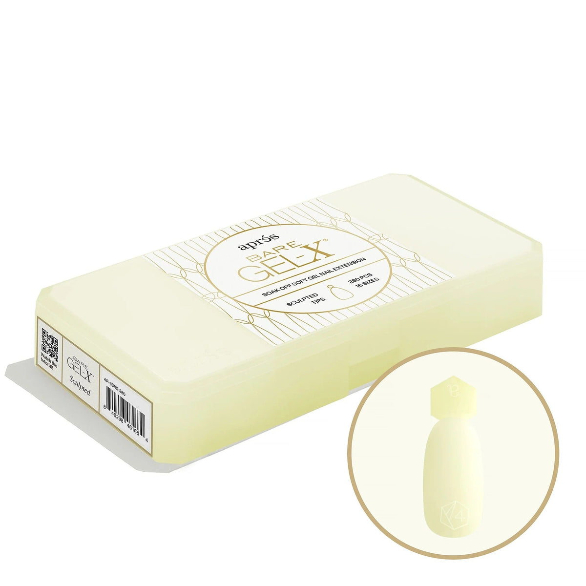 Apres Bare Gel-X Sculpted Box of Tips 280pcs