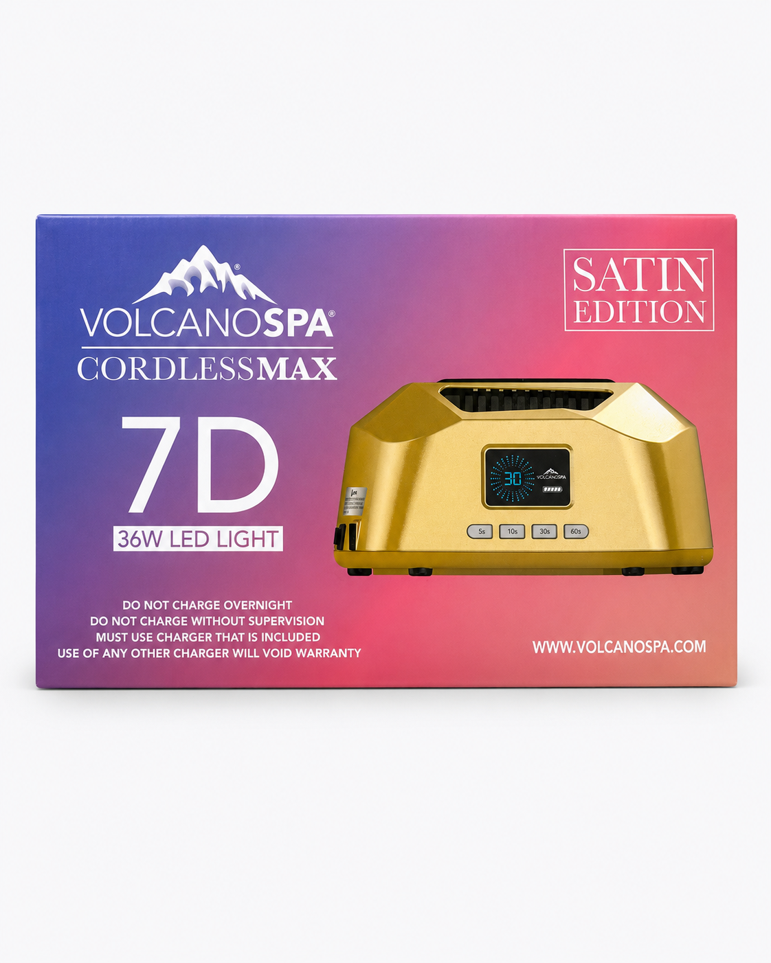 Gel II - LED UV Lamp 7D Volcano - Gold