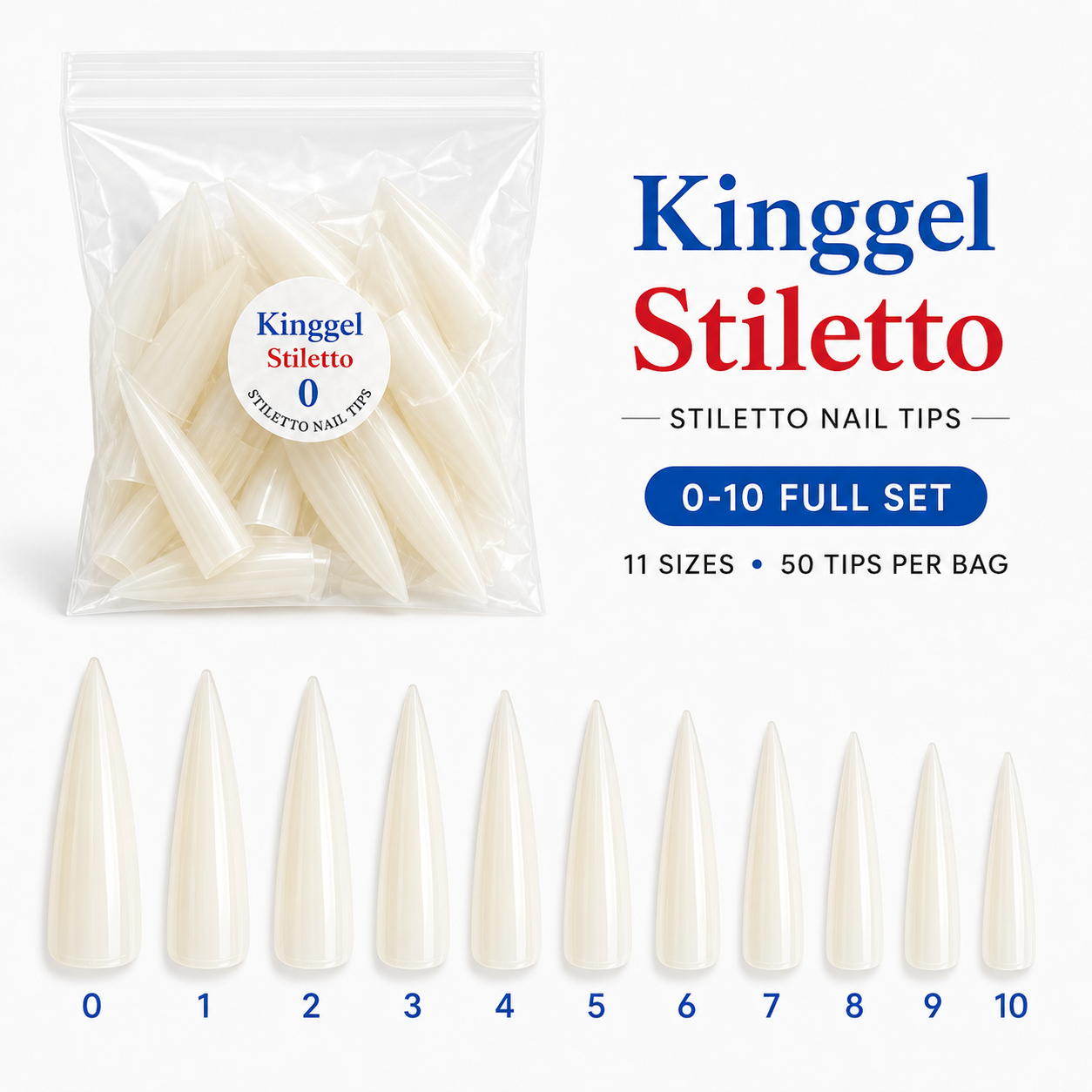Acrylic Tip Stiletto Shape