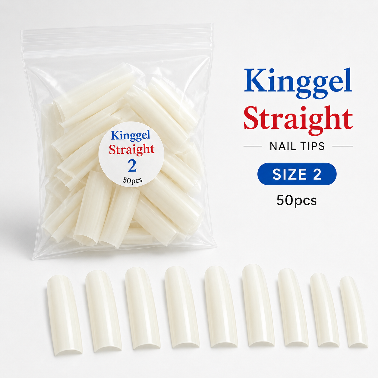 Acrylic Nail Tip Straight Shape