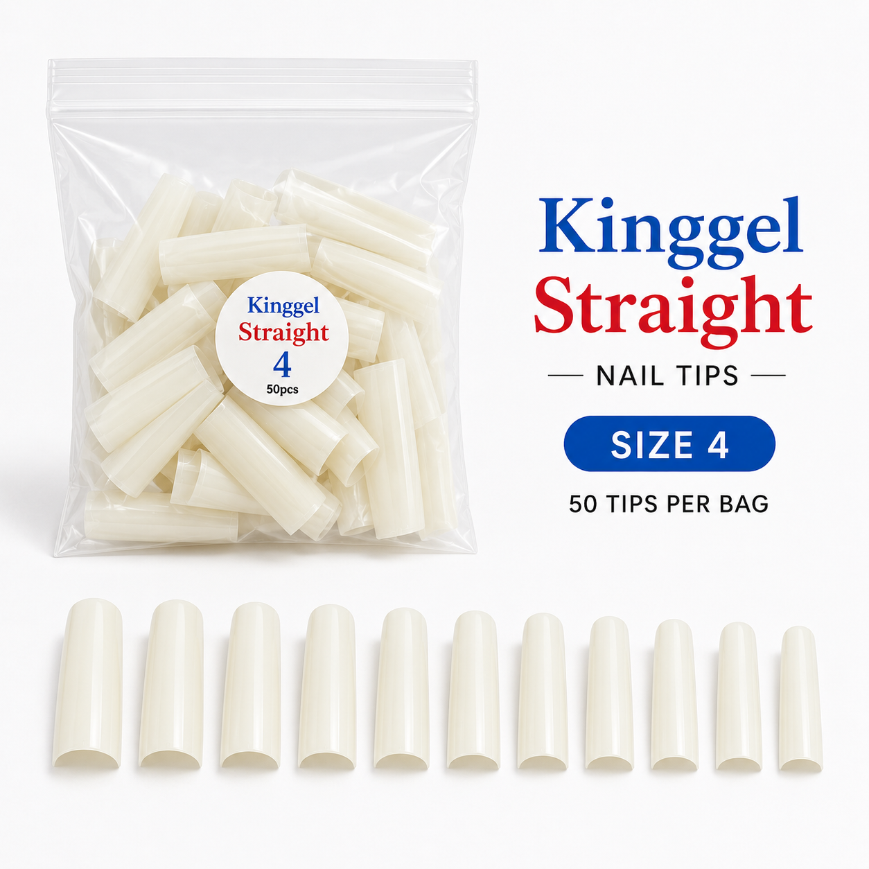 Acrylic Nail Tip Straight Shape