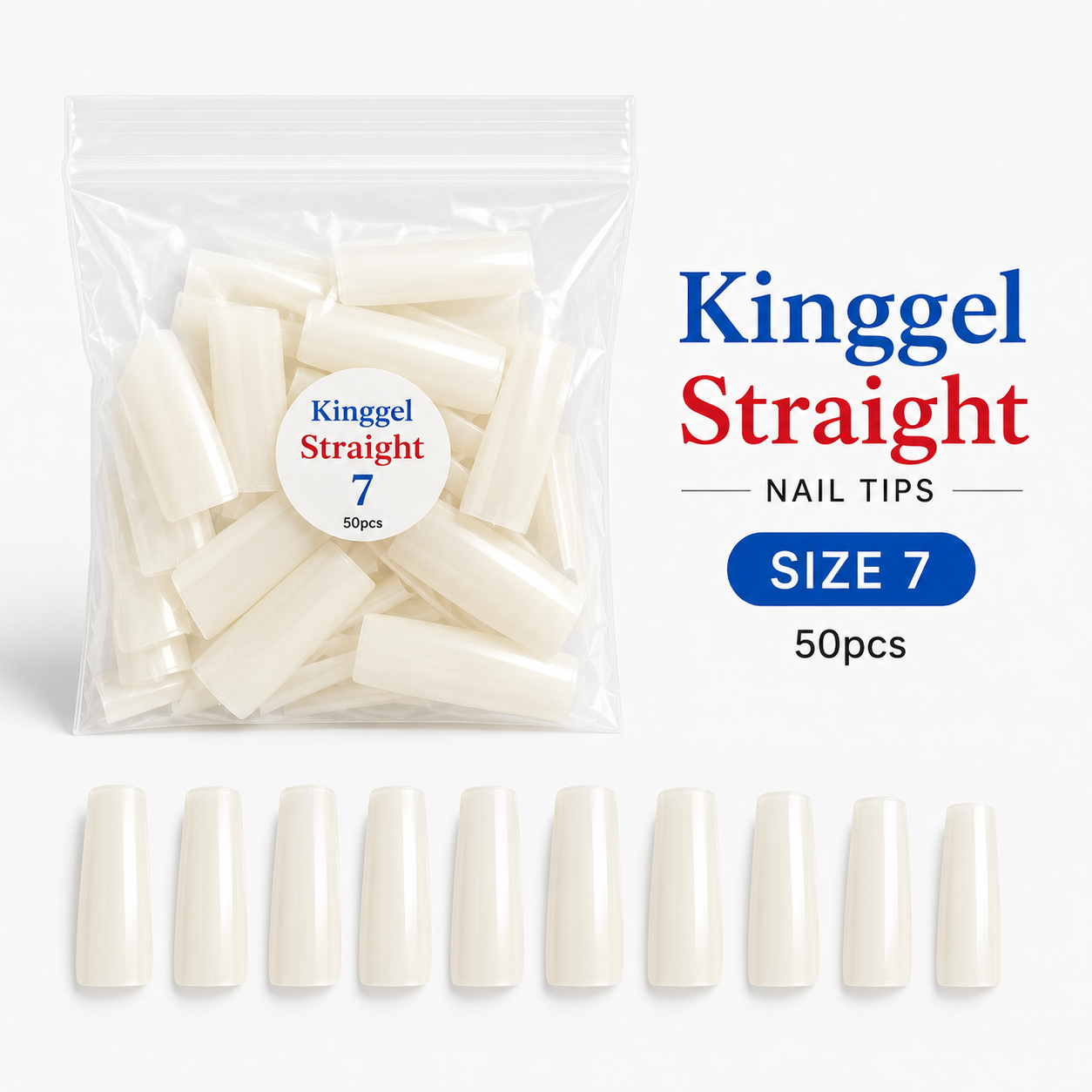 Acrylic Nail Tip Straight Shape
