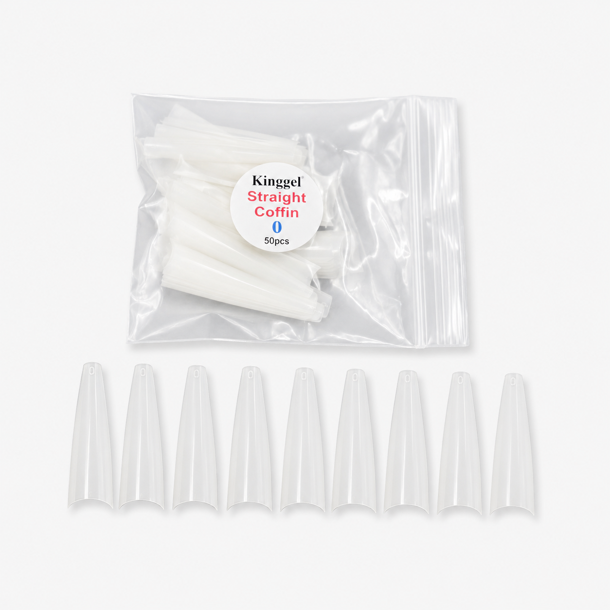 Acrylic Nail Tip Straight Coffin