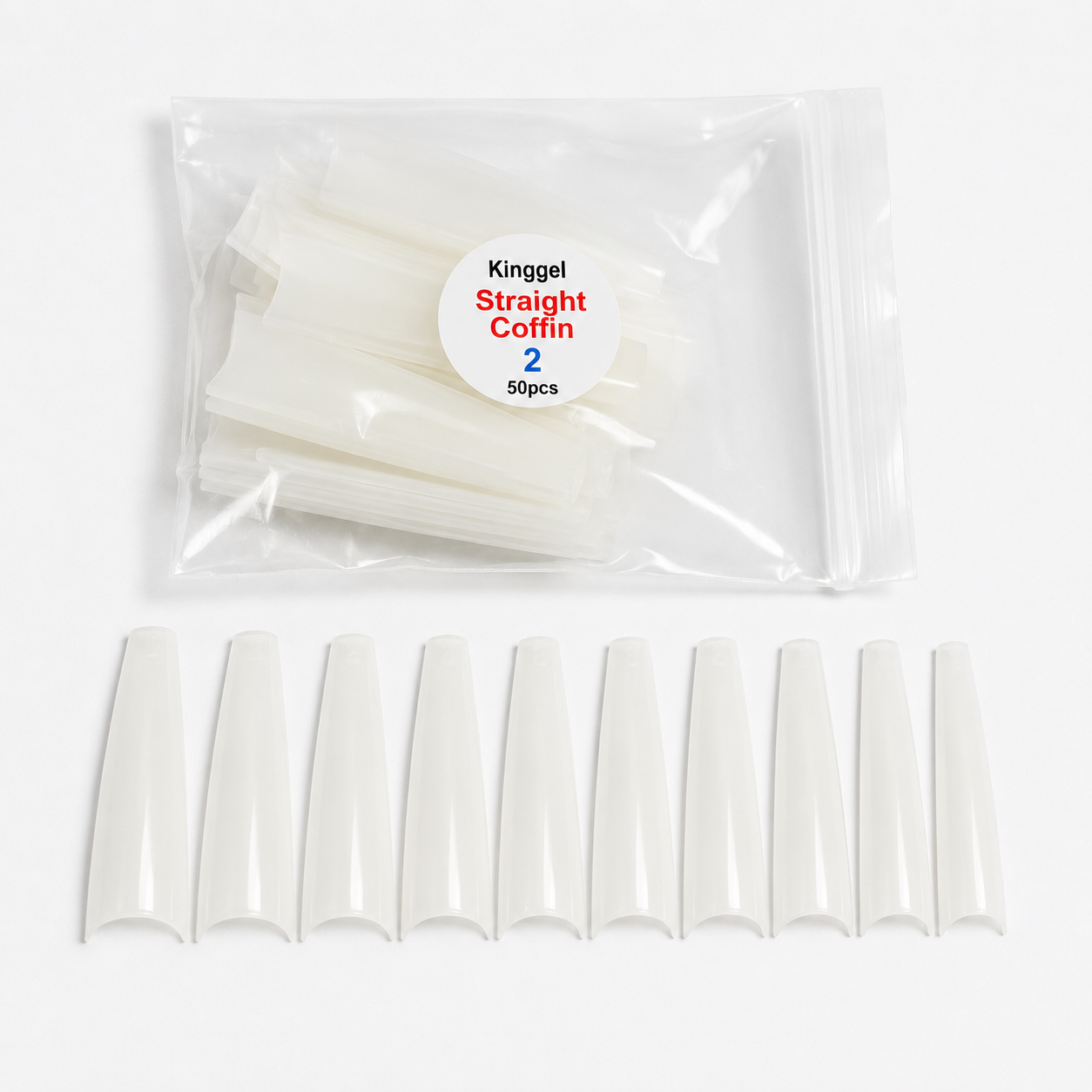 Acrylic Nail Tip Straight Coffin