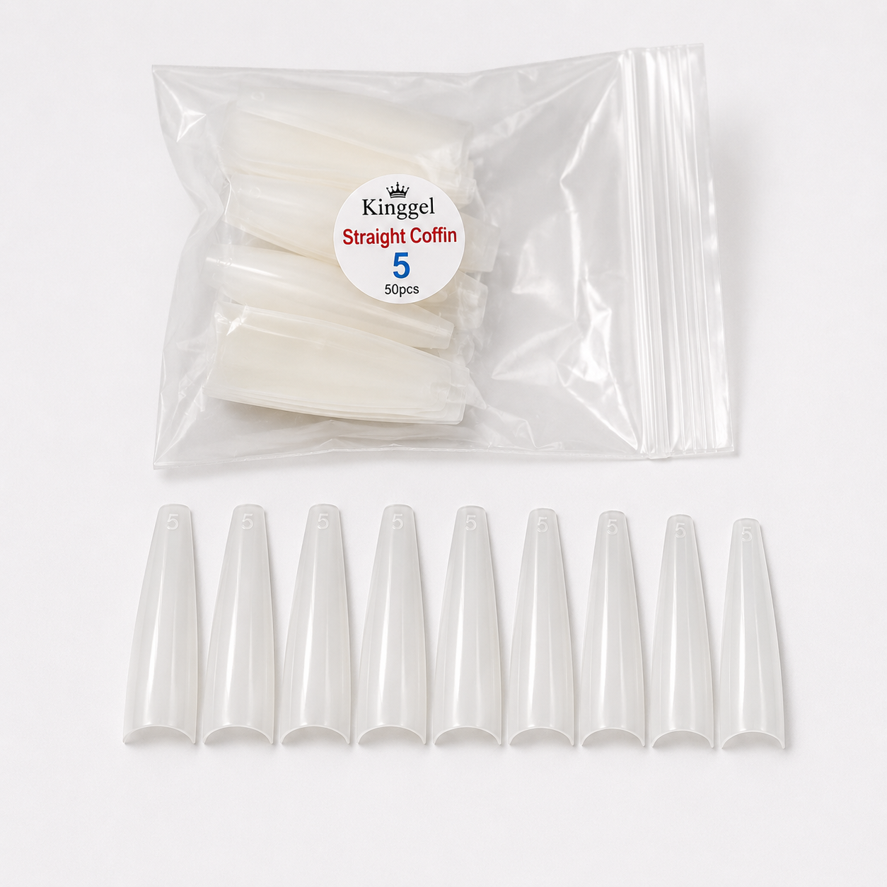 Acrylic Nail Tip Straight Coffin
