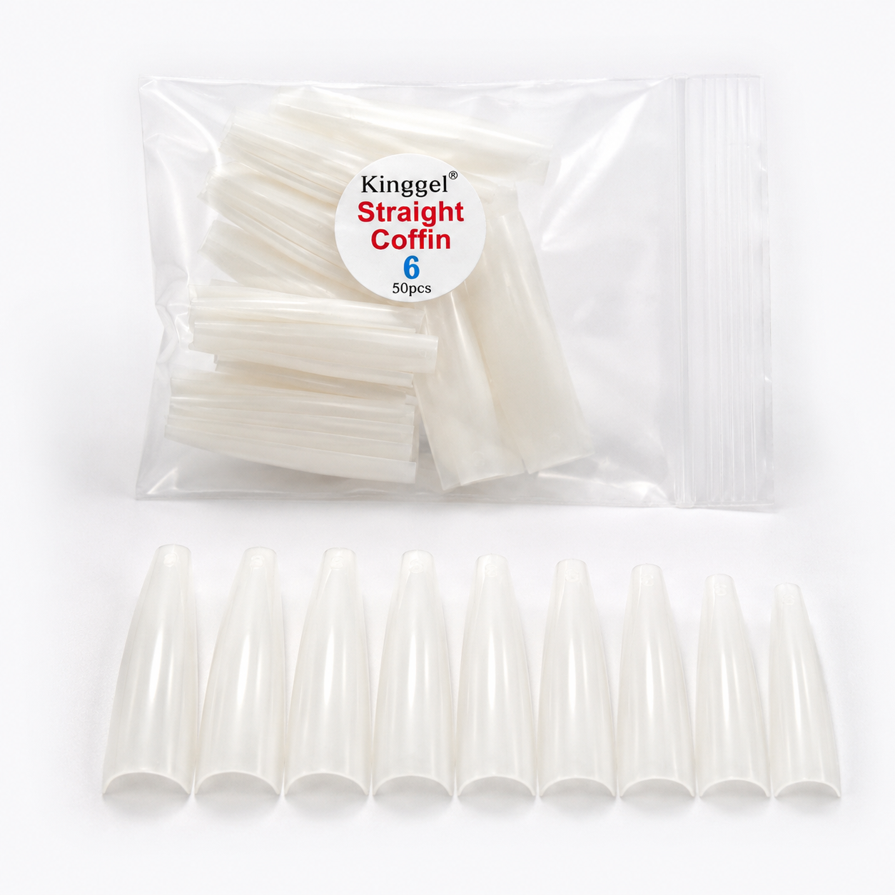 Acrylic Nail Tip Straight Coffin