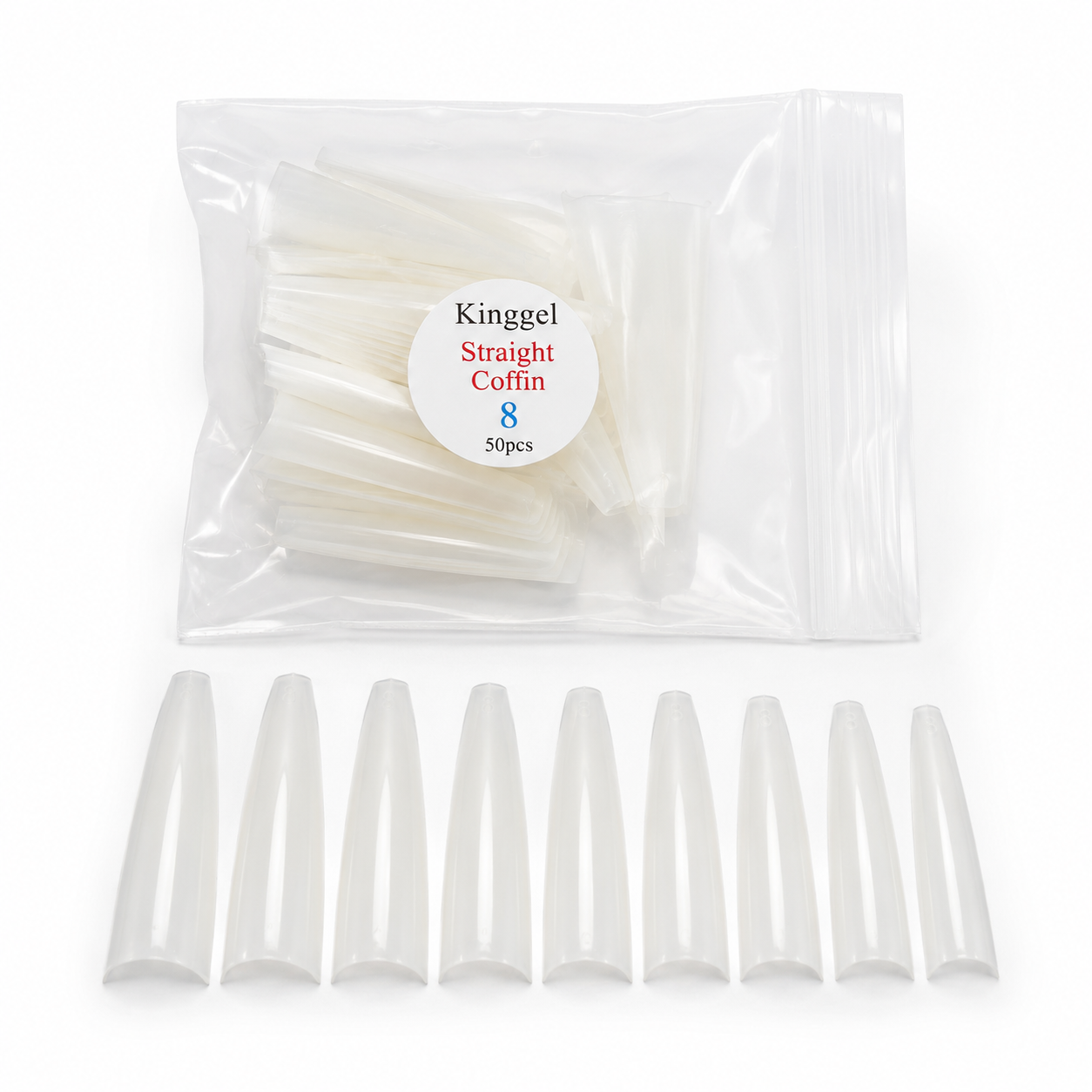 Acrylic Nail Tip Straight Coffin