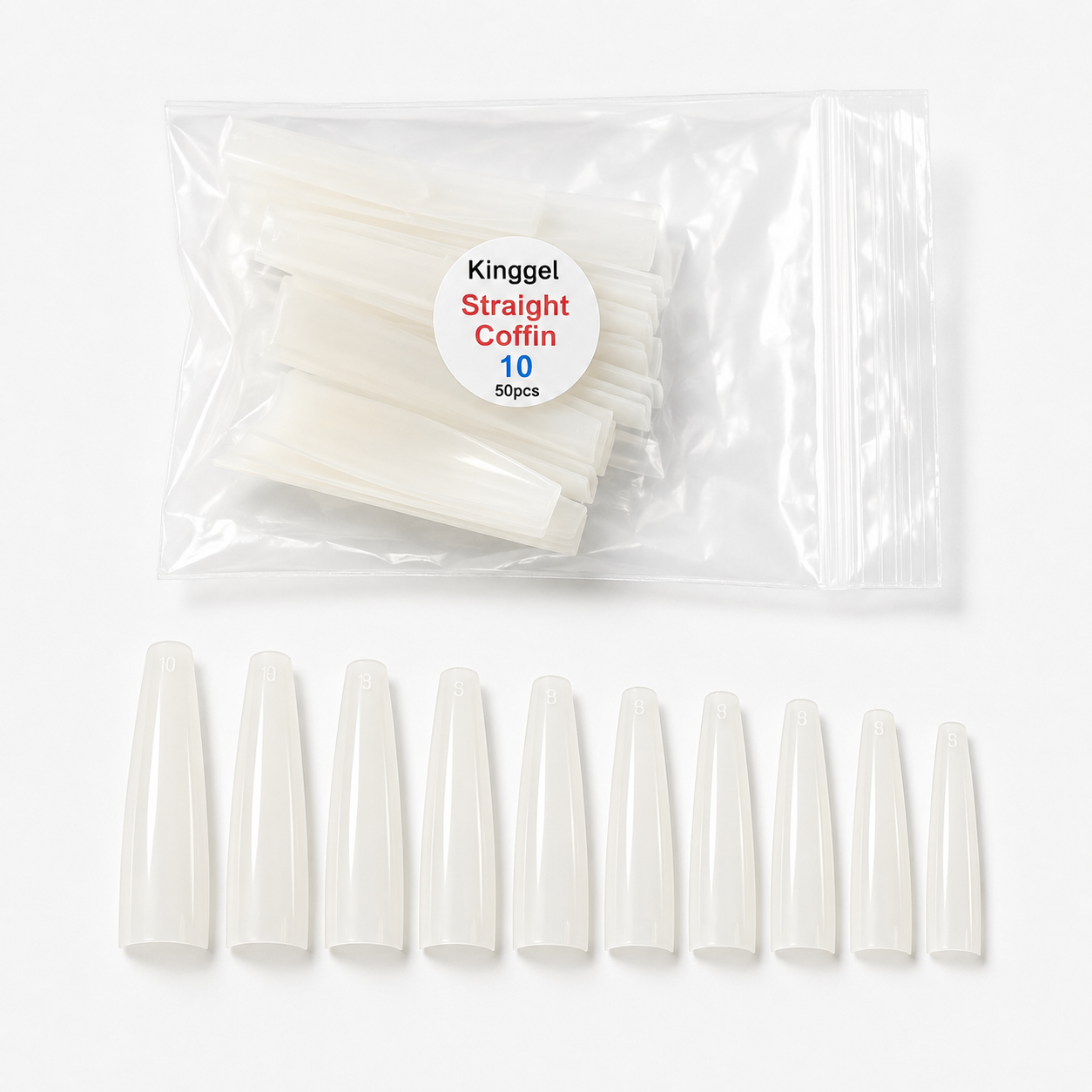 Acrylic Nail Tip Straight Coffin