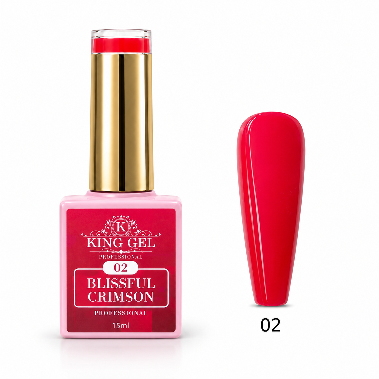 12 Gel Colors Blissful Crimson Collection - KingGel Brand shade 2