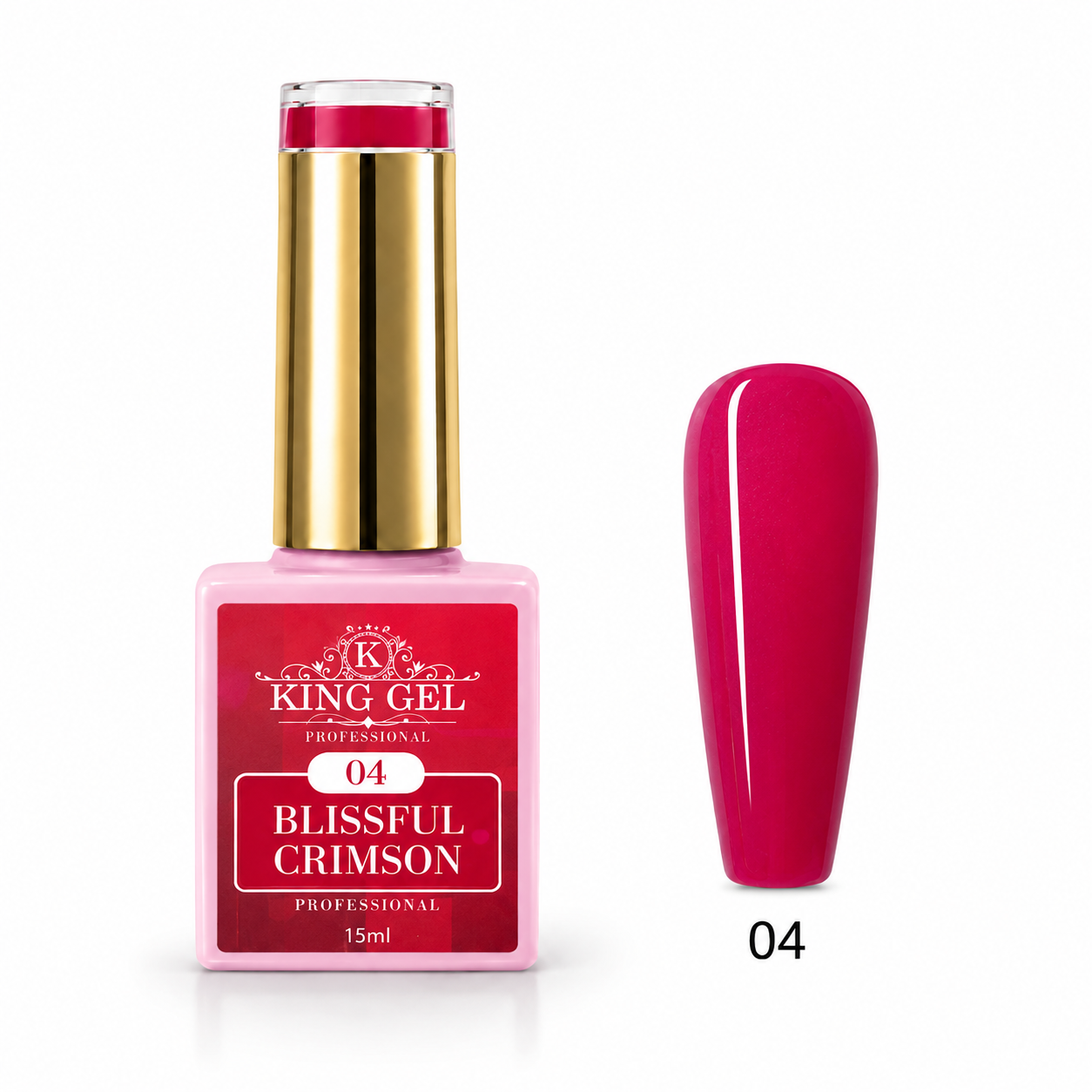 12 Gel Colors Blissful Crimson Collection - KingGel Brand shade 4
