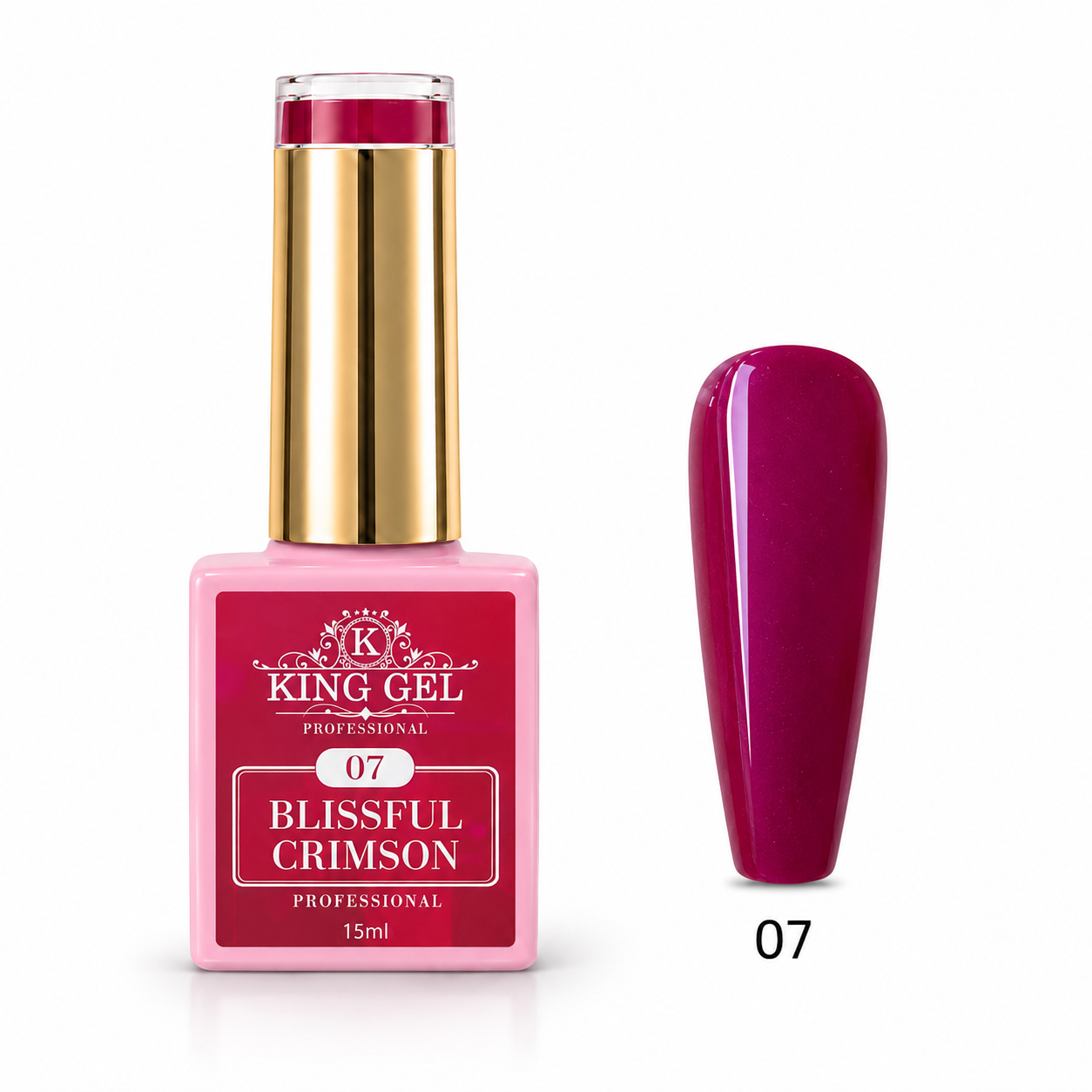 12 Gel Colors Blissful Crimson Collection - KingGel Brand shade 7