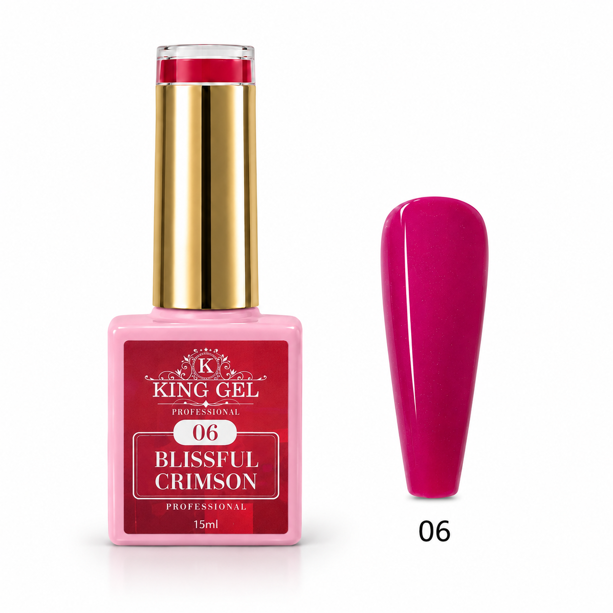 12 Gel Colors Blissful Crimson Collection - KingGel Brand shade 6