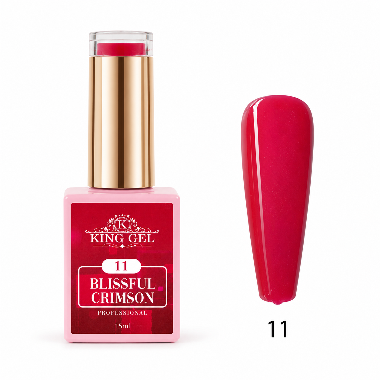 12 Gel Colors Blissful Crimson Collection - KingGel Brand shade 11