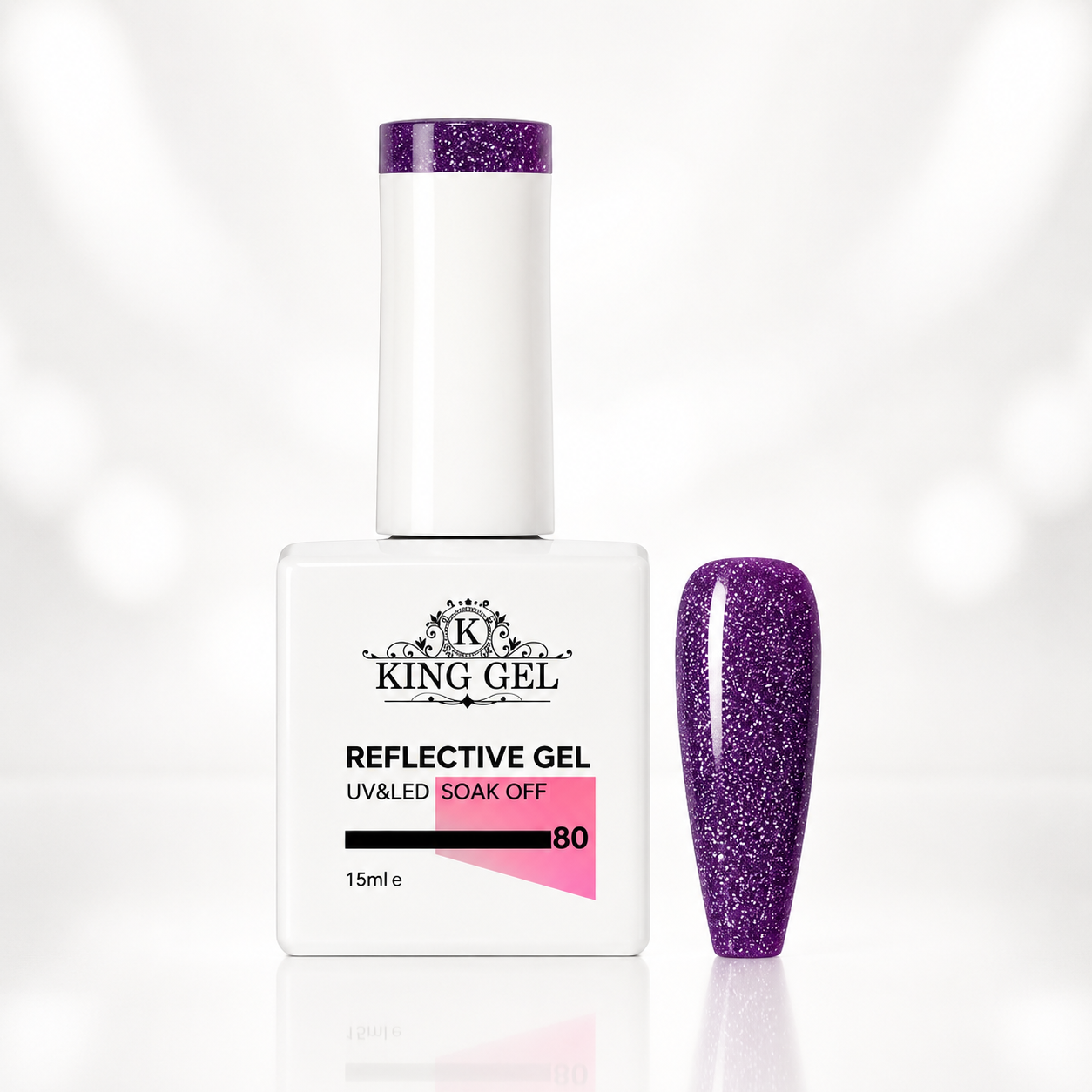 60 colors Reflective gel Collection - KingGel Brand