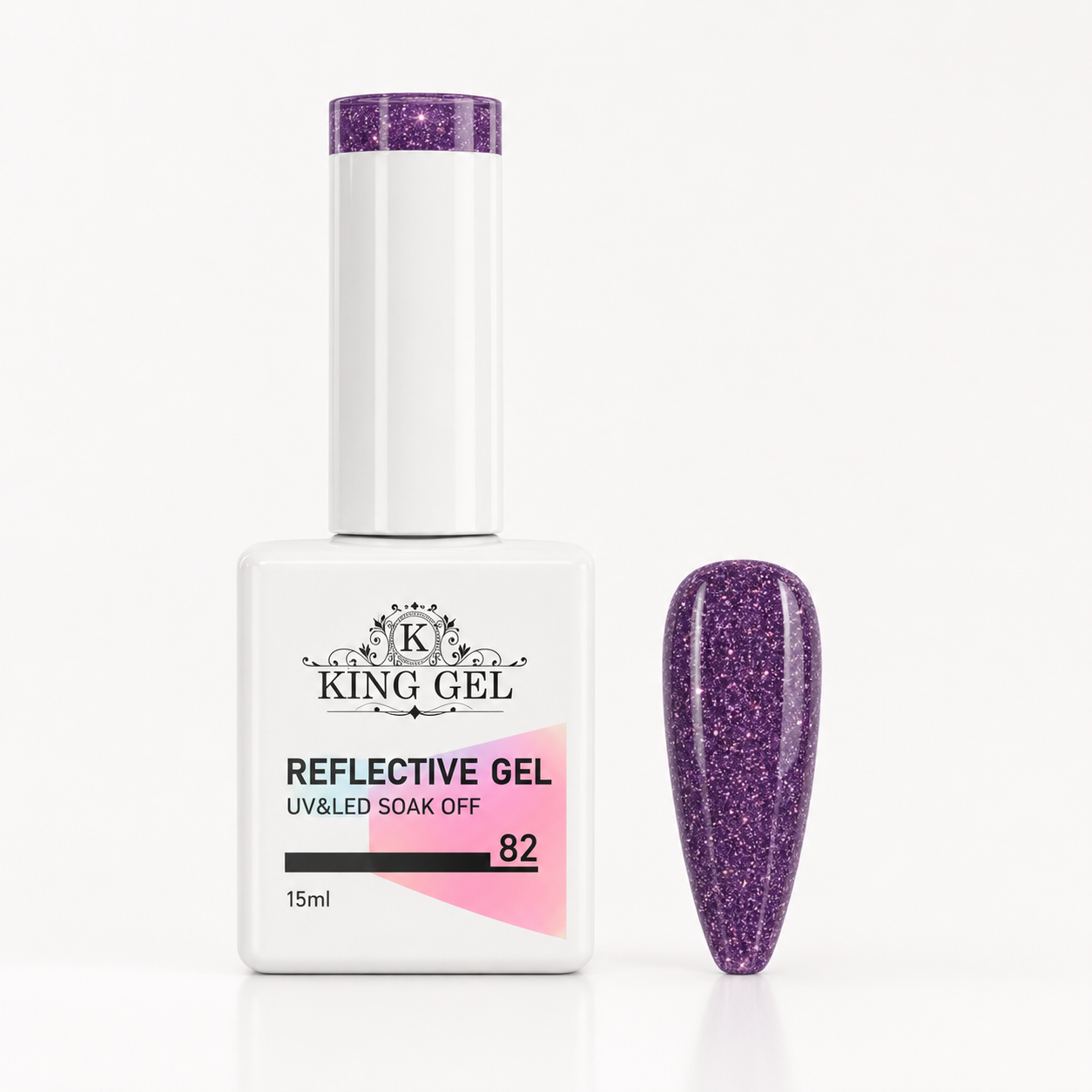 60 colors Reflective gel Collection - KingGel Brand