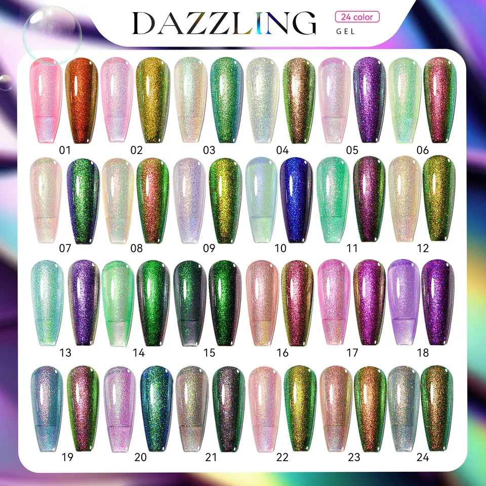 KingGel Dazzling Gel Color Collection 1-24