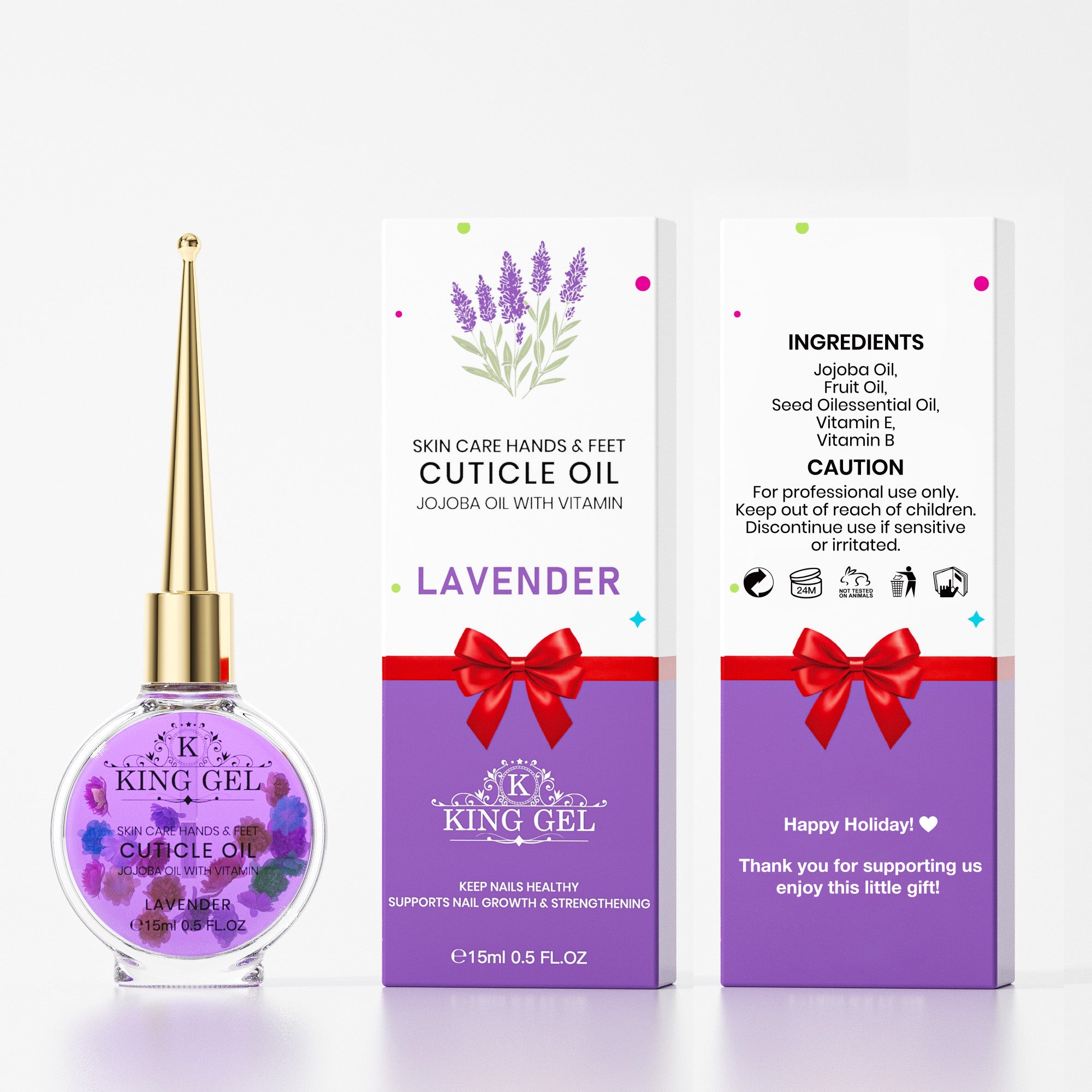 Kinggel Cuticle Oil Gift + Gift Box