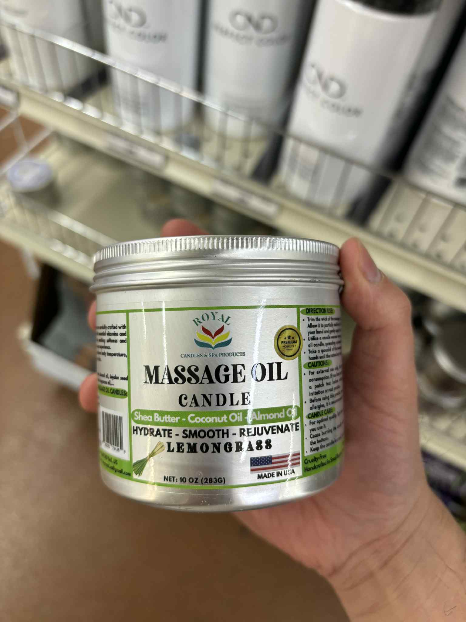 Lotion Massage Candle
