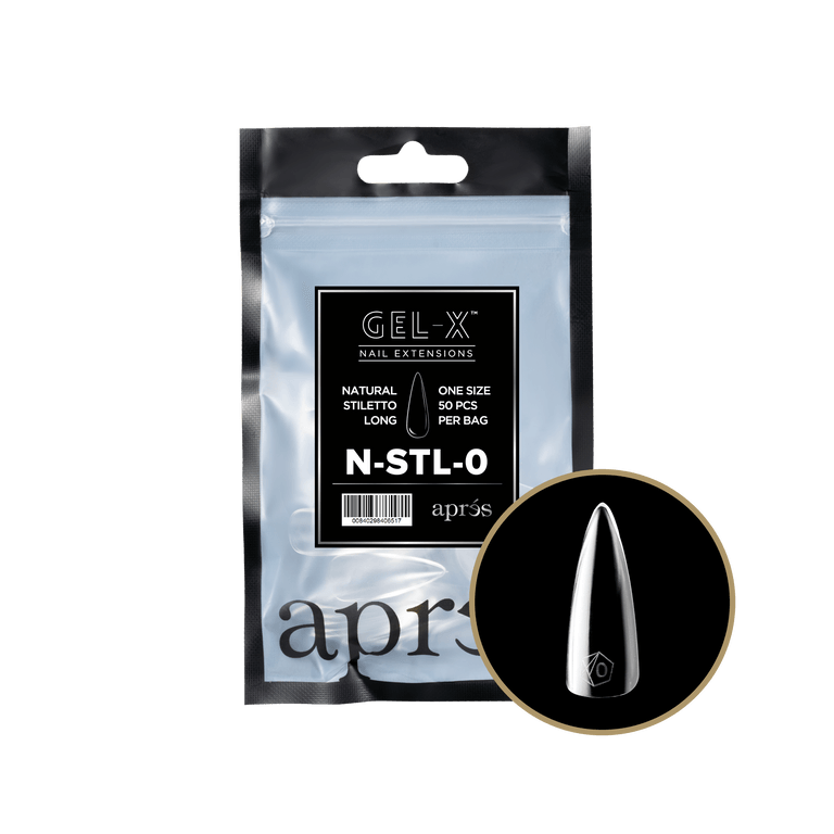 Soft Gel Tips - Gel X - Apres Natural Refill Bag