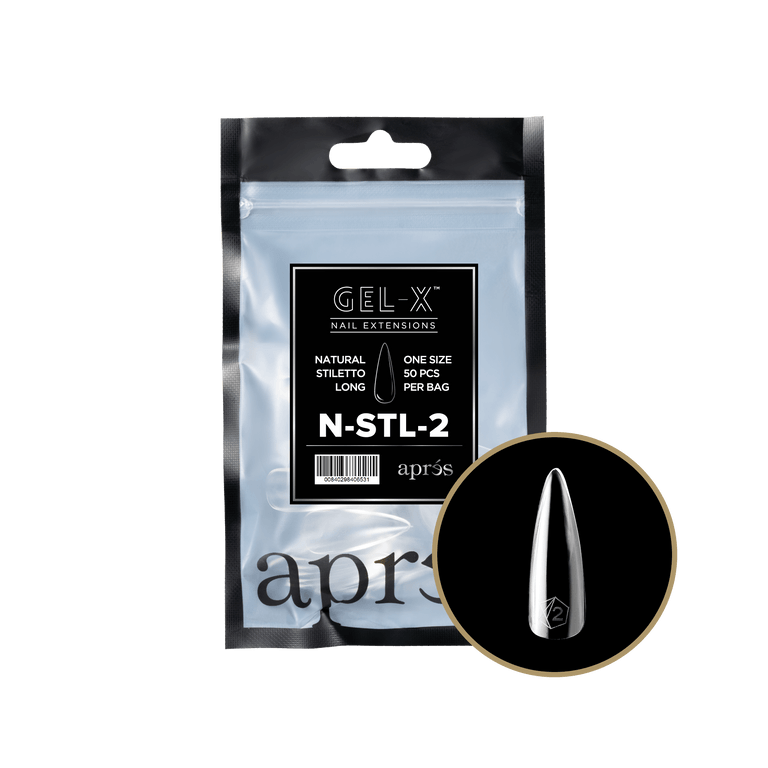 Soft Gel Tips - Gel X - Apres Natural Refill Bag