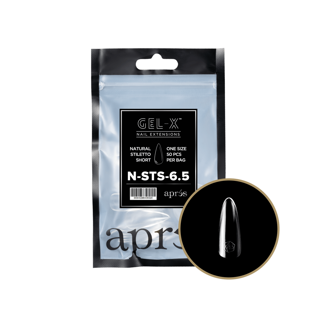 Soft Gel Tips - Gel X - Apres Natural Refill Bag