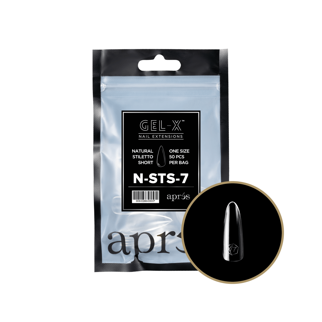 Soft Gel Tips - Gel X - Apres Natural Refill Bag