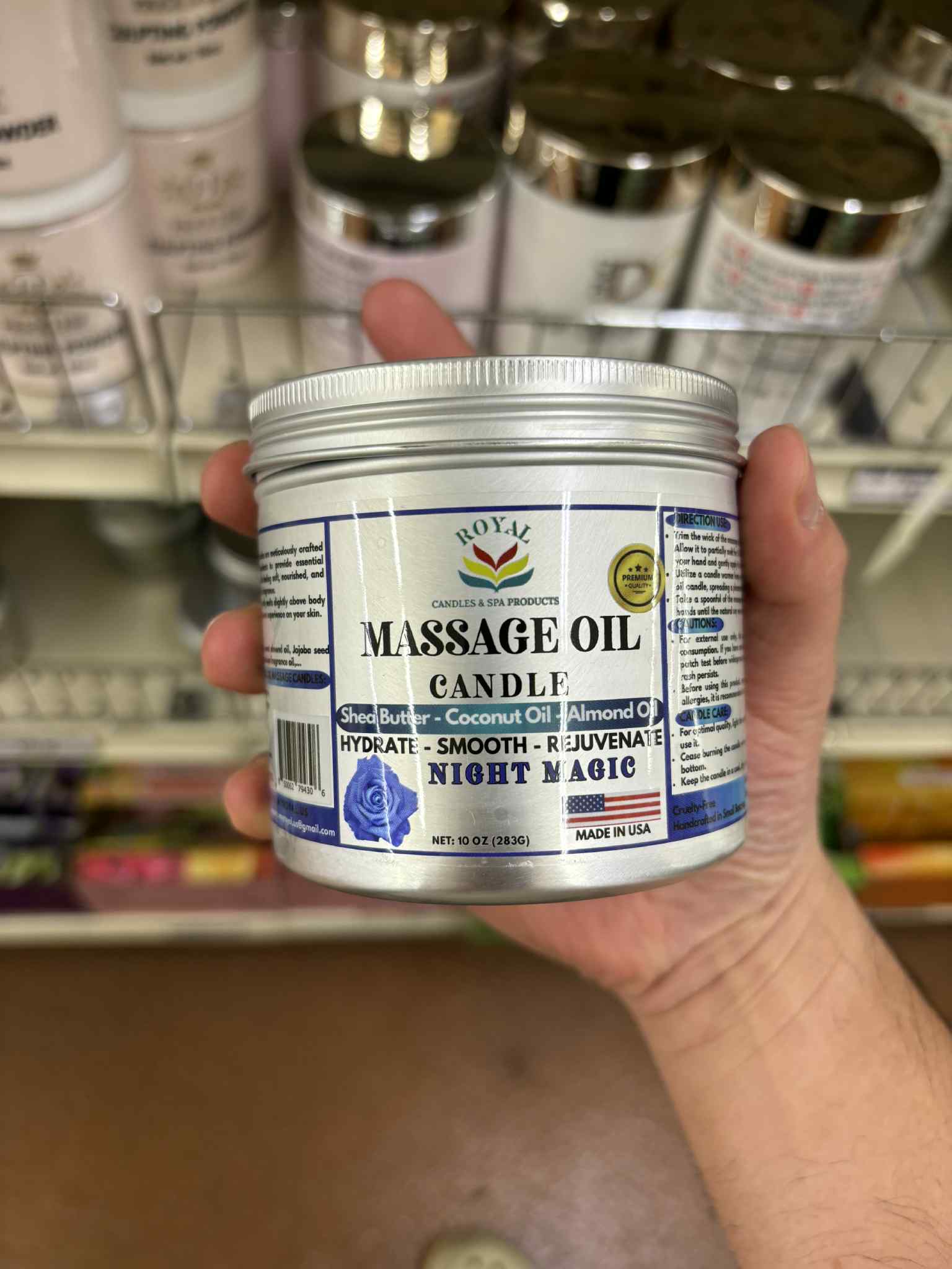 Lotion Massage Candle