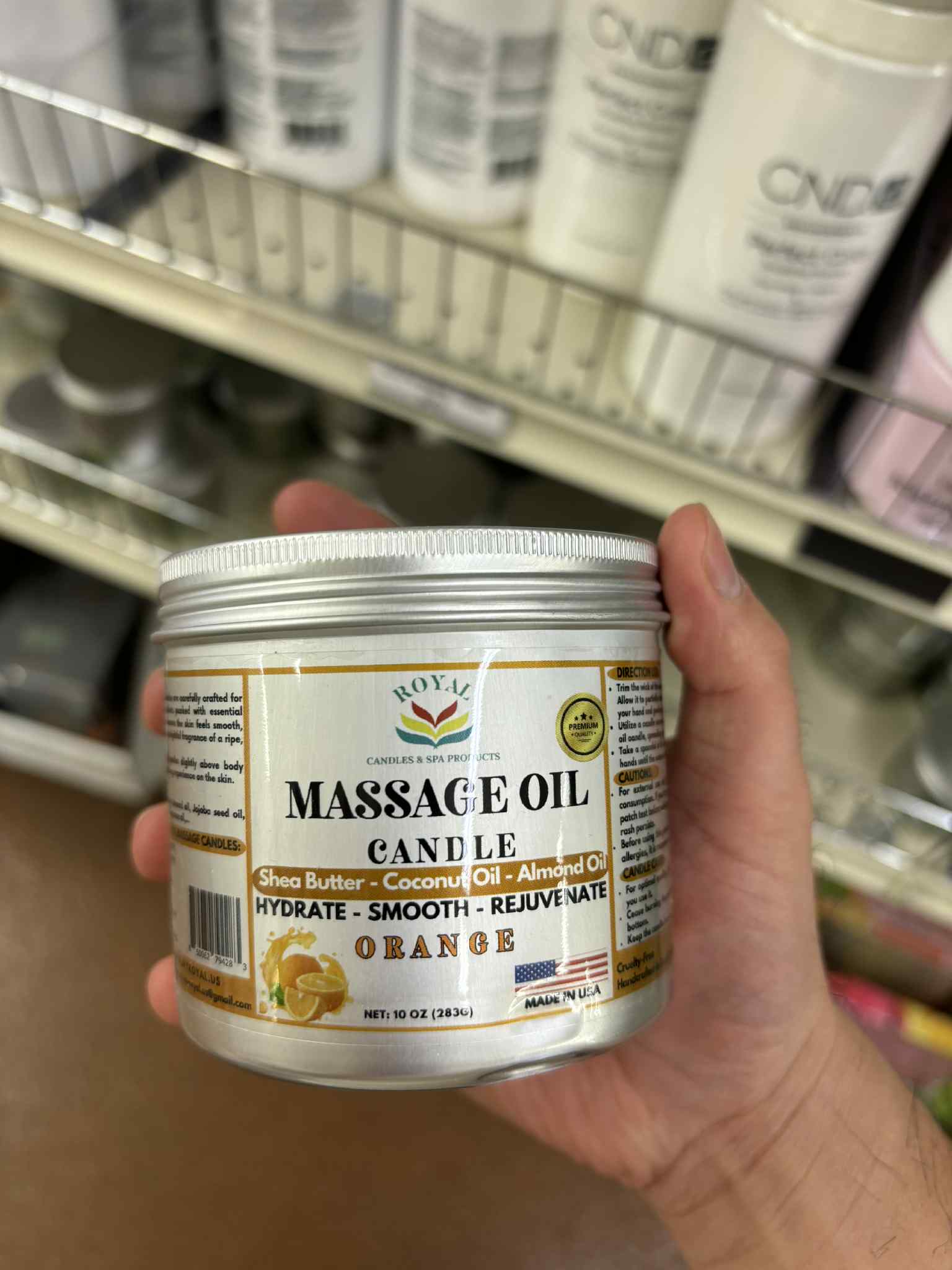 Lotion Massage Candle