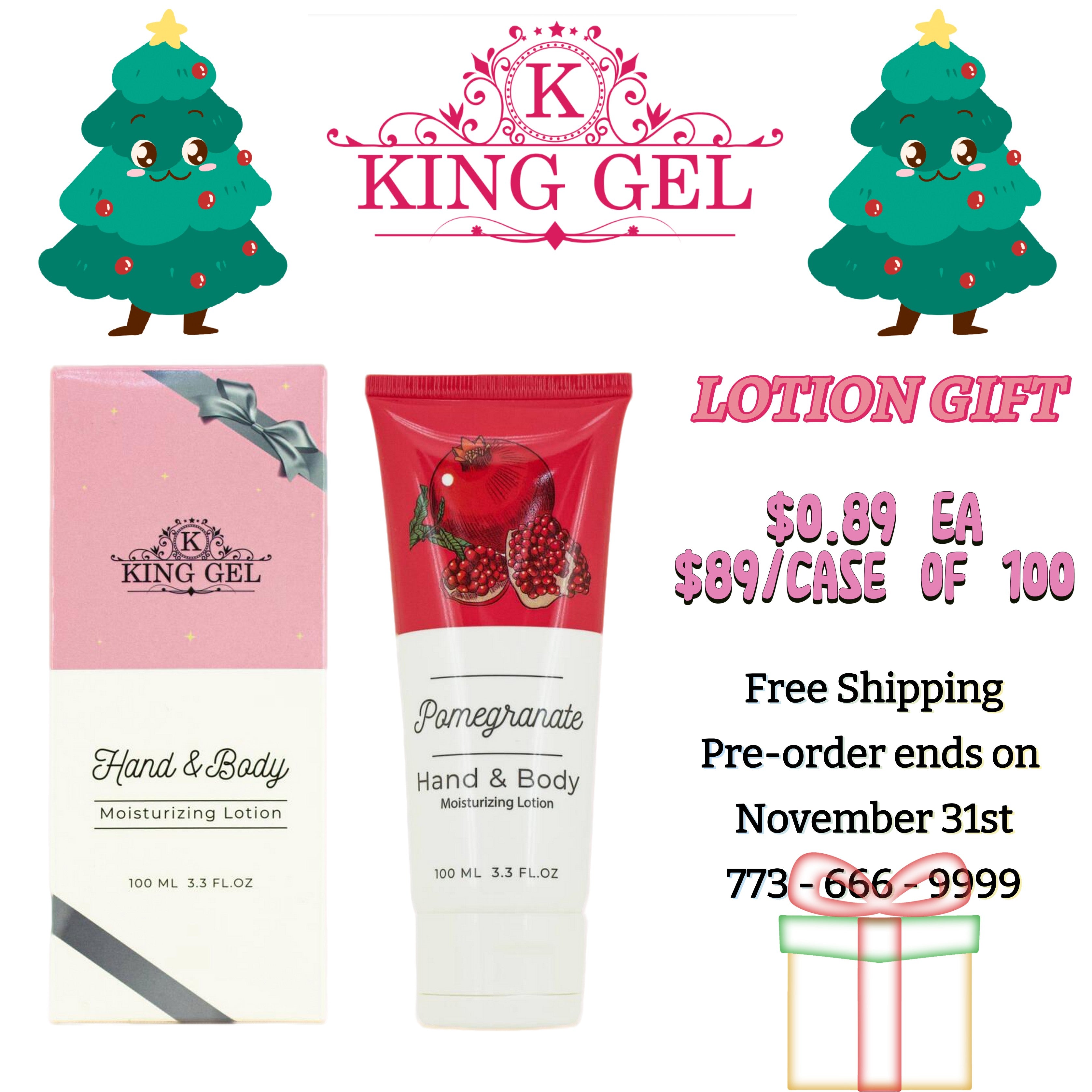 KingGel Lotion gift + Lotion Gift Box PRE-ORDER