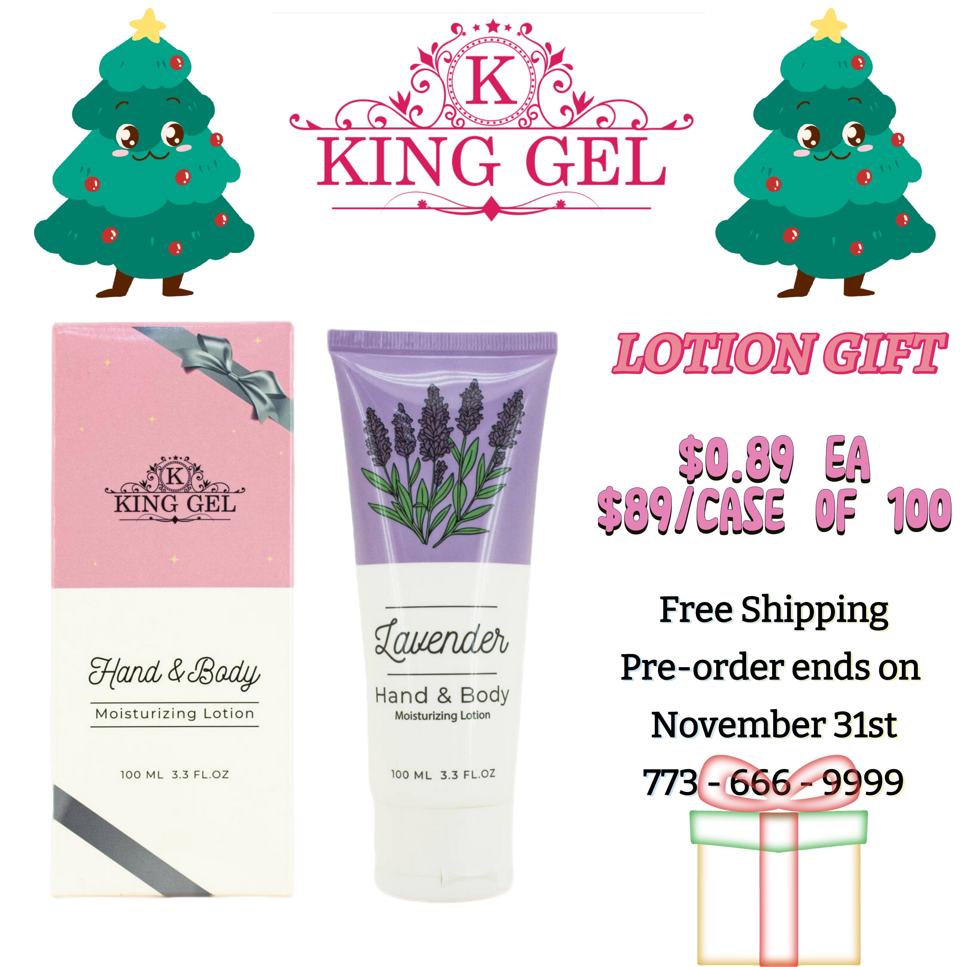 KingGel Lotion gift + Lotion Gift Box PRE-ORDER