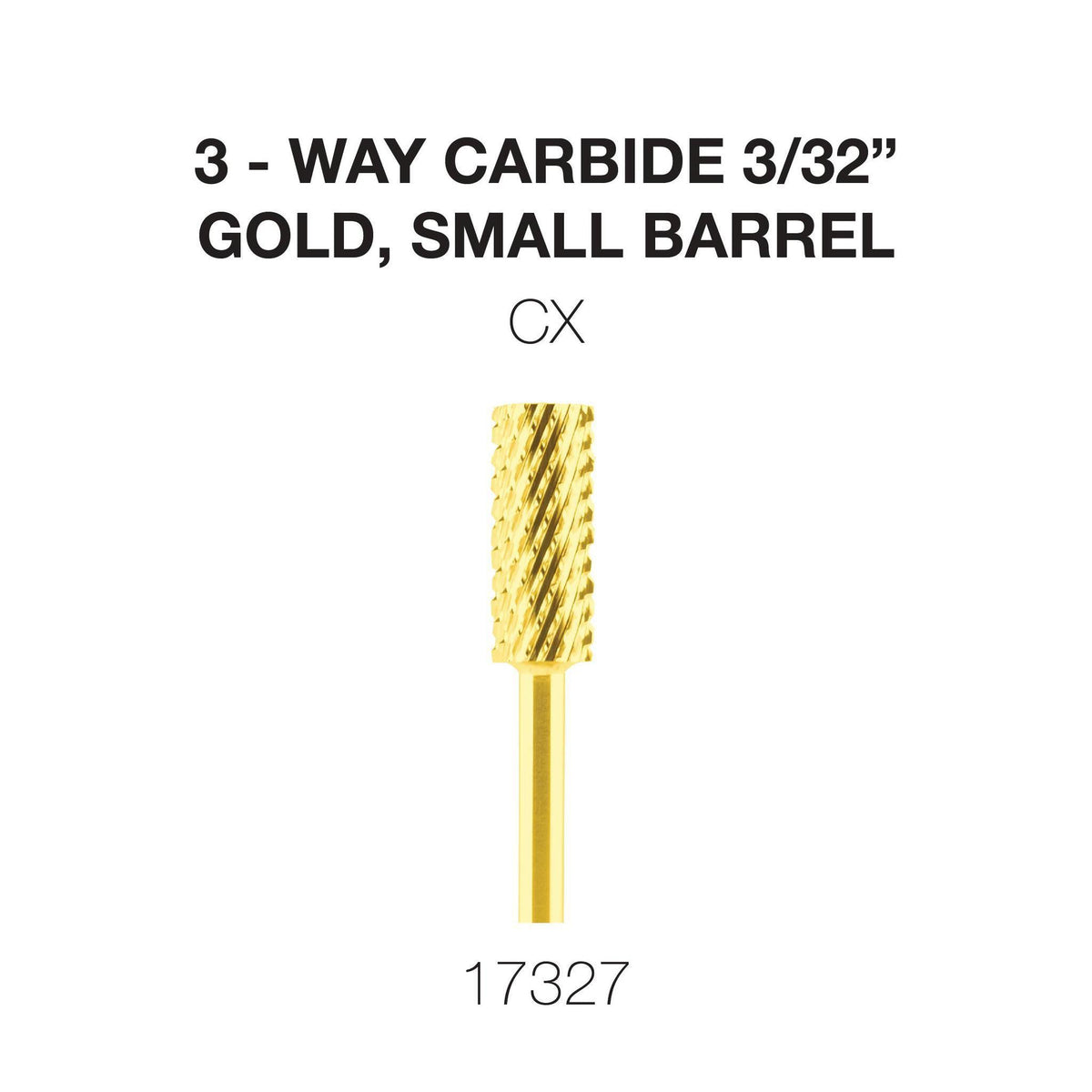 Cre8tion 3-Way Carbide Small Barrel Bit - Gold, CX