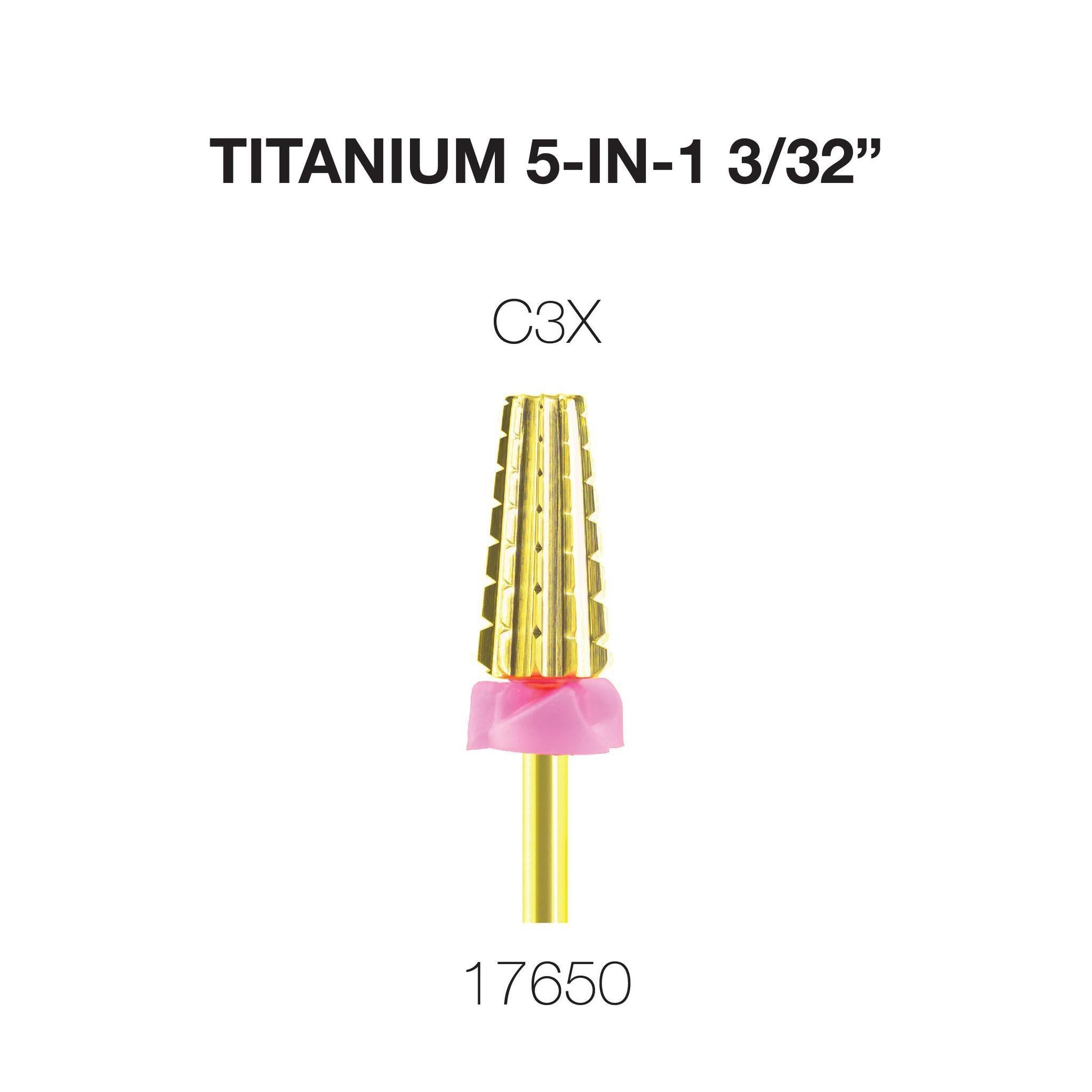 Cre8tion 5-in-1 Nail Filing Bit - Gold, C3X
