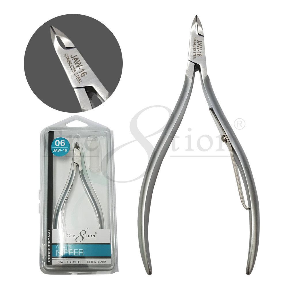 Cre8tion Stainless Steel Cuticle Nippers 06 - jaw #16 shown