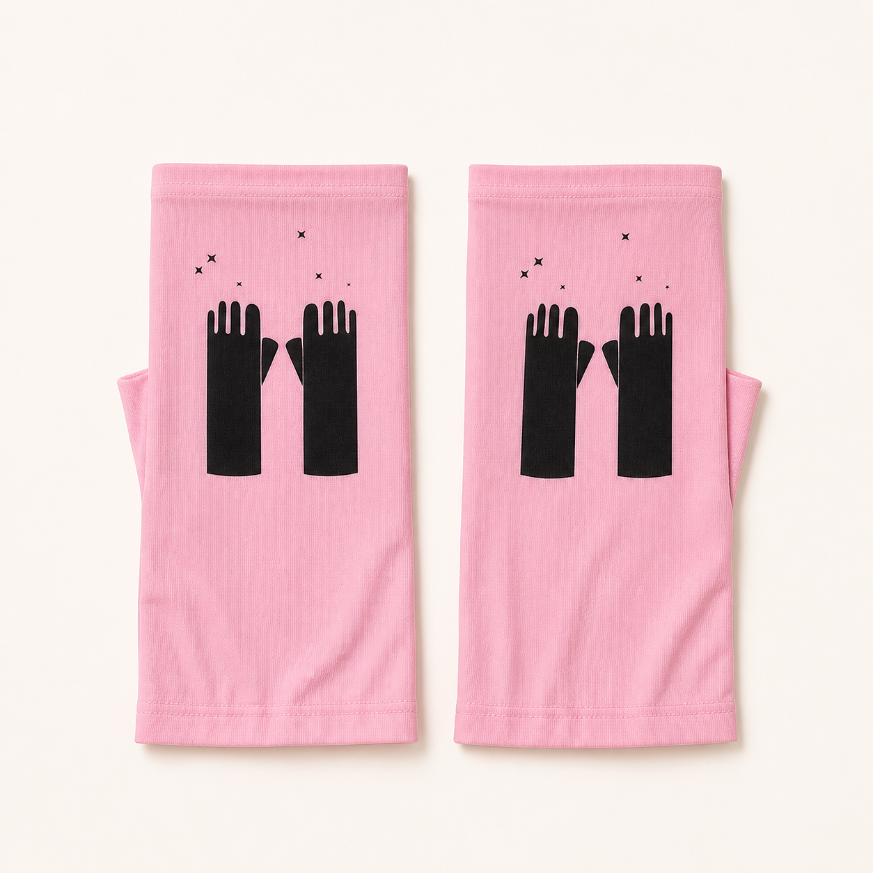 Anti-UV Manicure Gloves - Pink