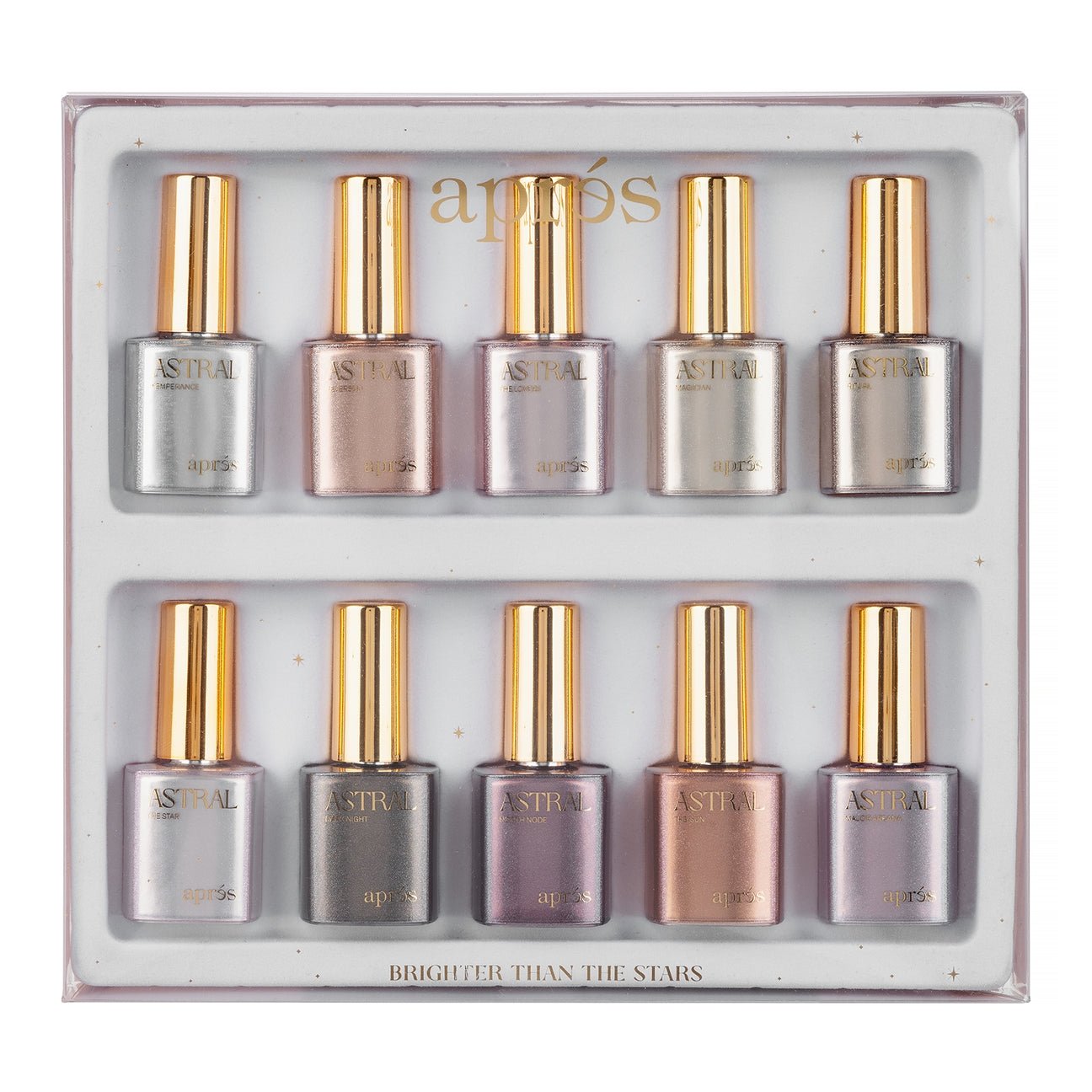 Apres - Astral Gel Couleur - Flash Glitter - Set of 10 colors #FG01 - #FG10