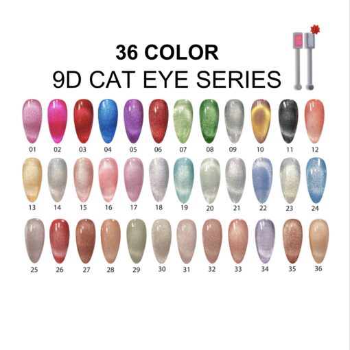 9D Cat Eye Collection – 36 Set