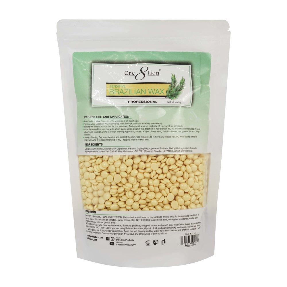 Cre8tion Brazilian Bean Hard Wax, 400 g bag