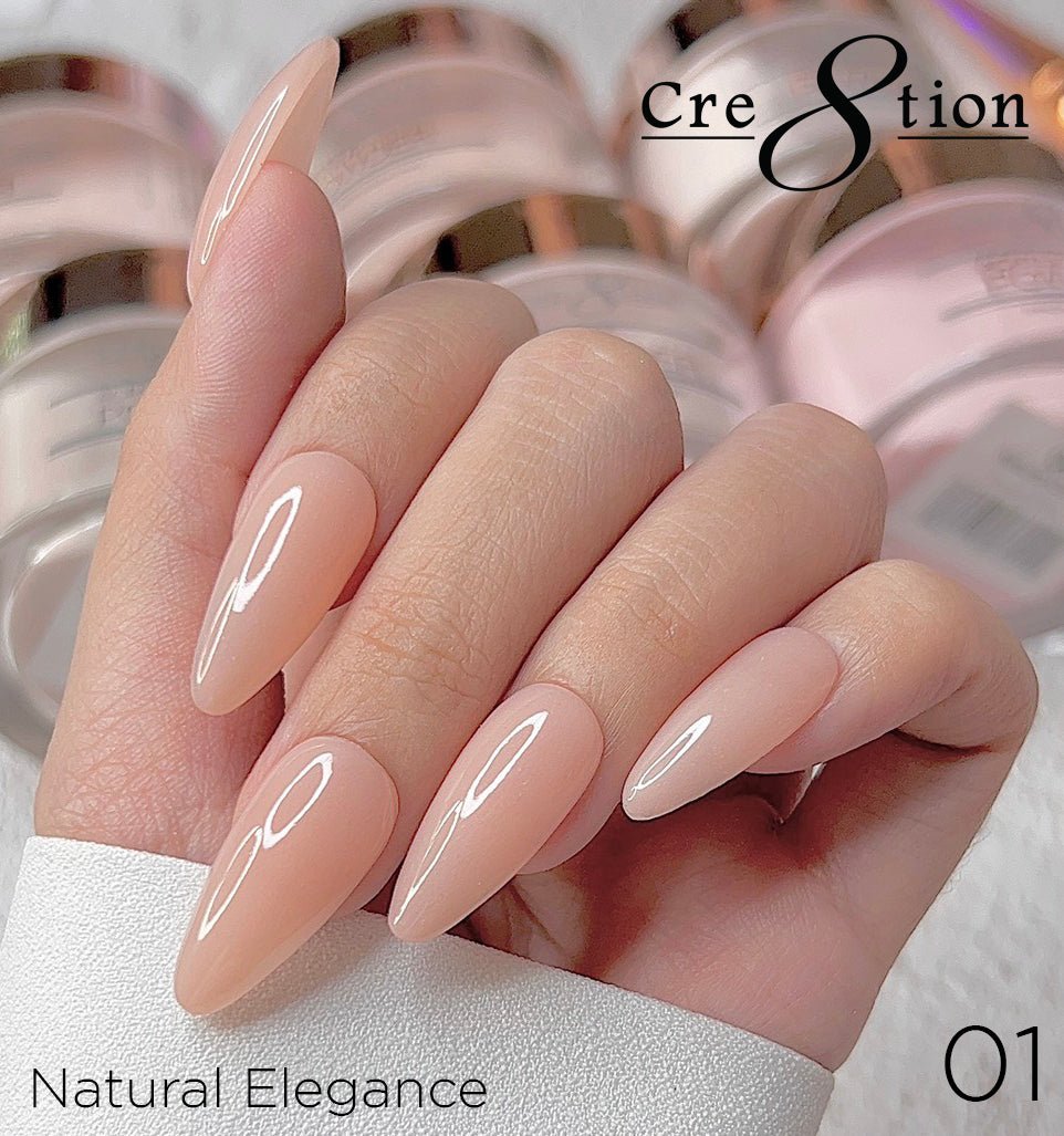 Cre8tion Natural Elegance Powder - 01 - Classic - 4 oz shade reference
