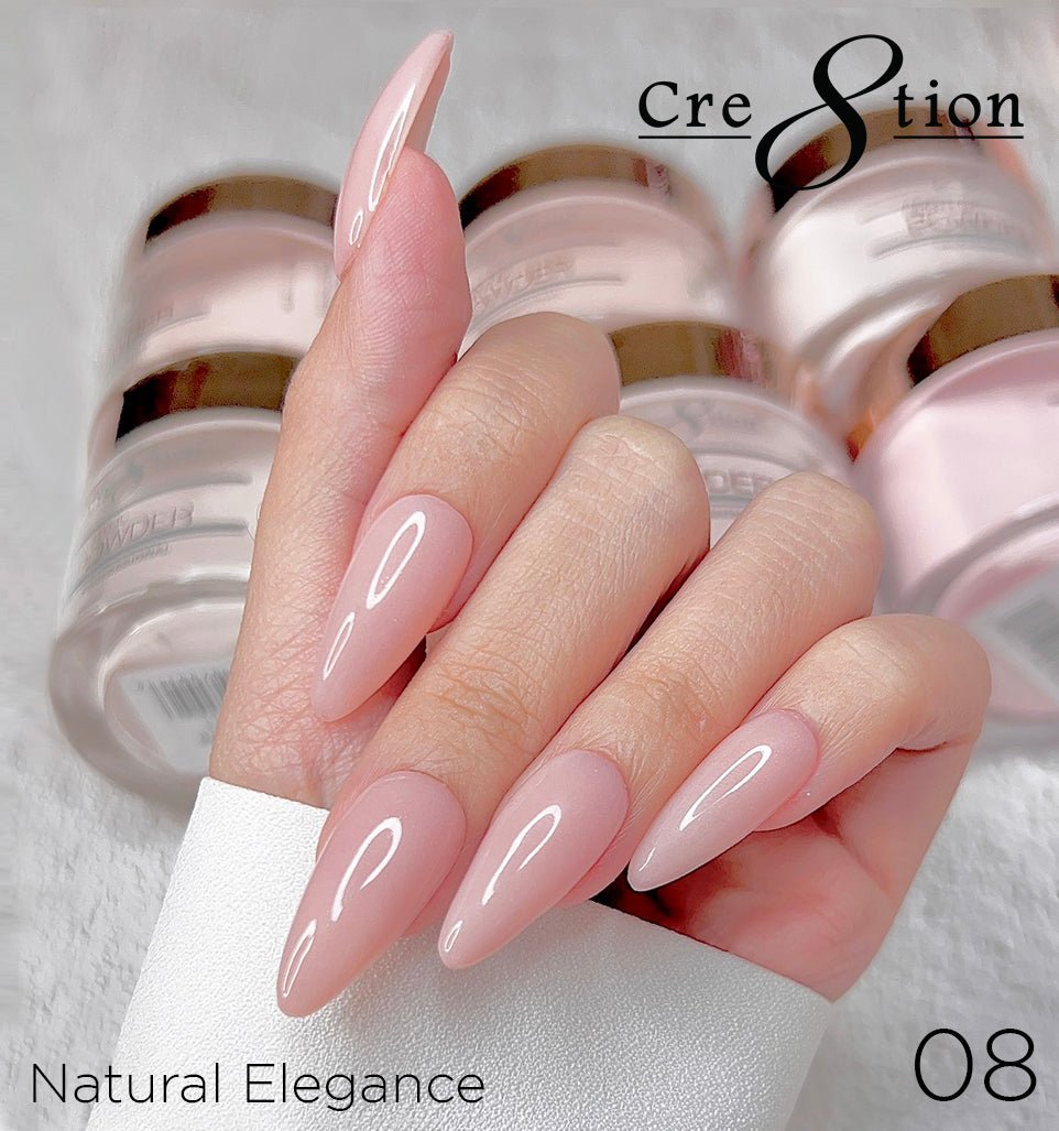 Cre8tion Natural Elegance Powder - 08 - Patience - 4 oz shade reference