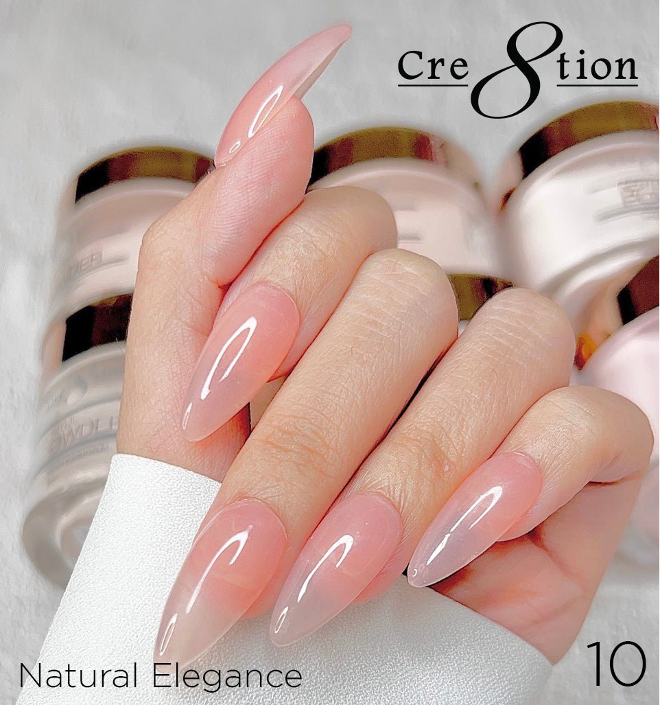 Cre8tion Natural Elegance Powder - 10 - Blush - 4 oz shade reference