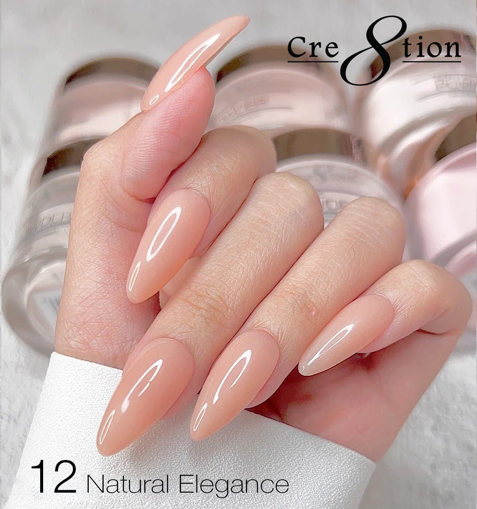 Cre8tion Natural Elegance Powder - 12 - Handsome - 4 oz shade reference
