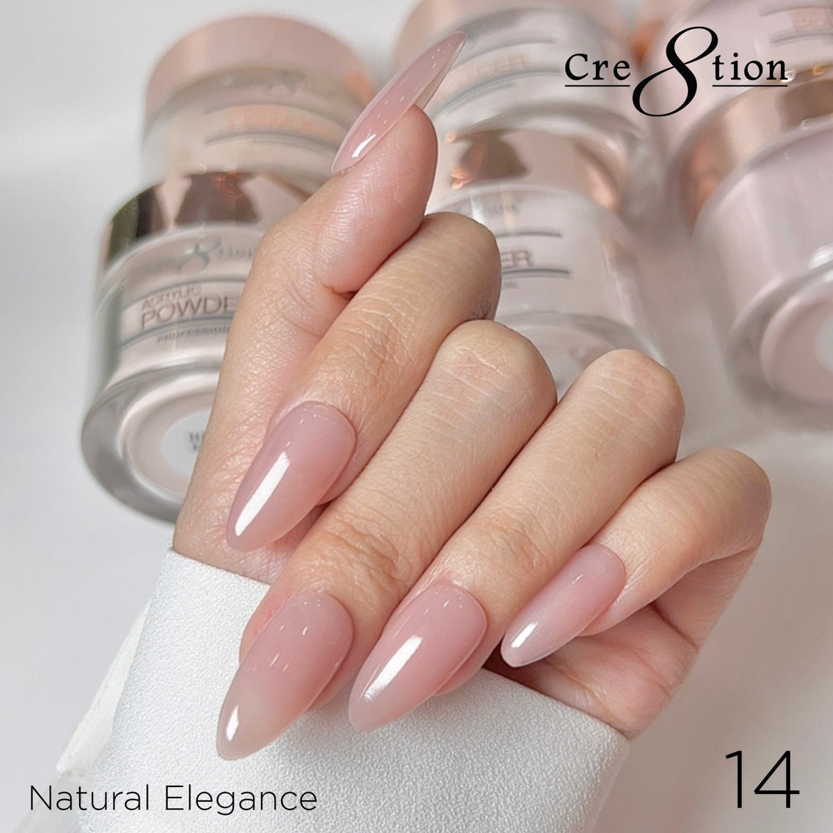 Cre8tion Natural Elegance Powder - 14 - Calm - 4 oz shade reference